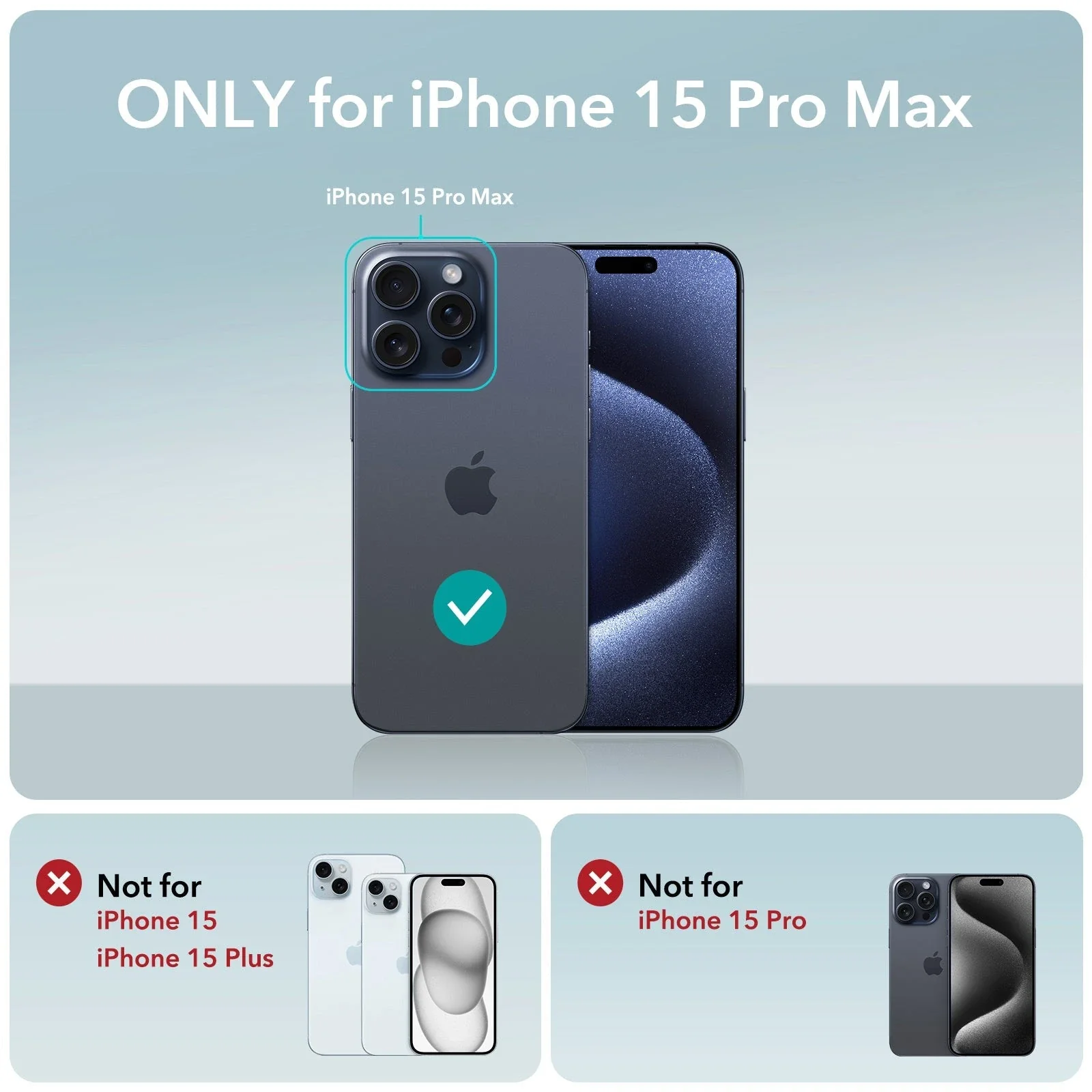 iPhone 15 Pro Max Cloud Soft Case (HaloLock) - Black - Image 2