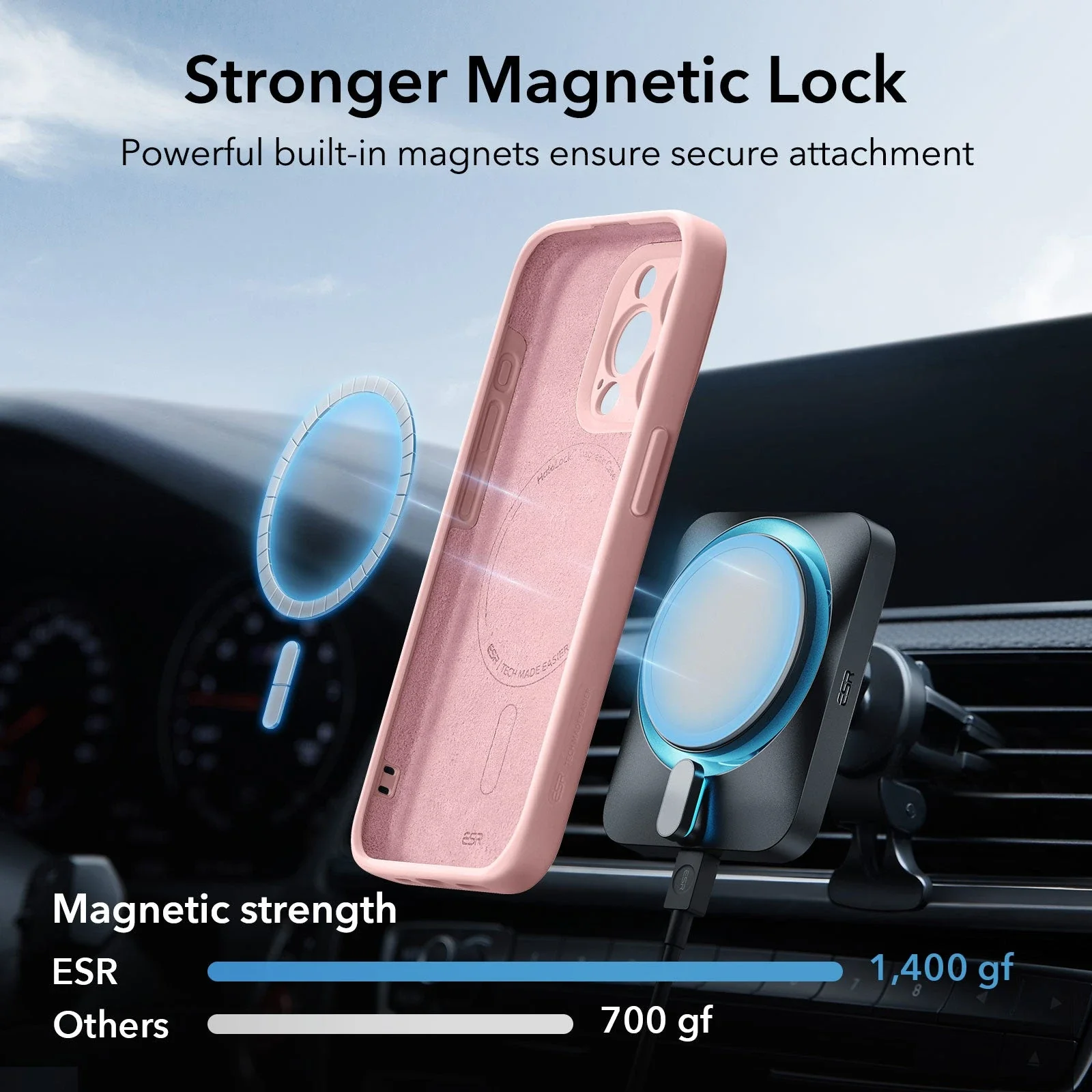 iPhone 15 Pro Max Cloud Soft Case (HaloLock) - Pink - Image 3