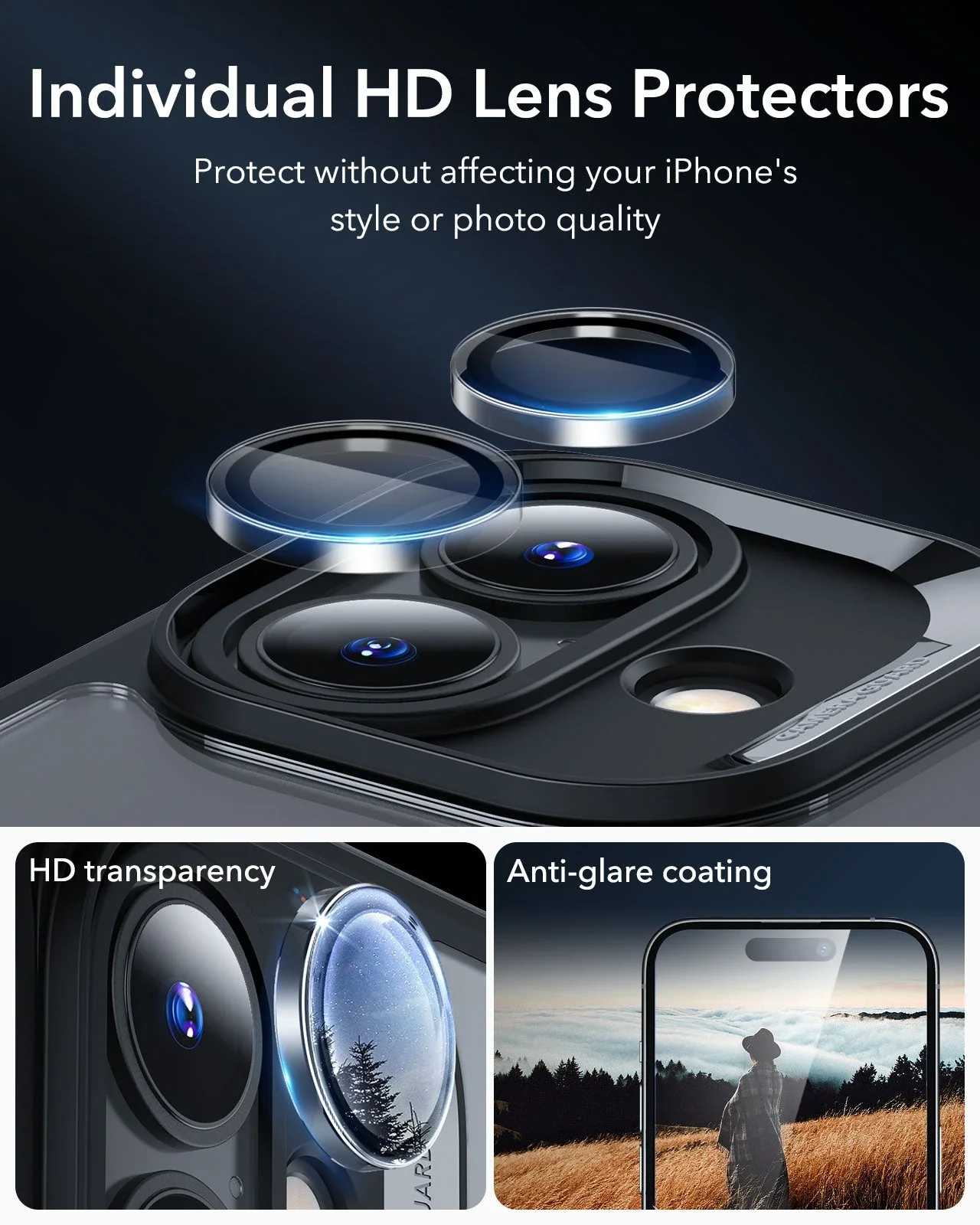 iPhone 16 Armor Tough Case (HaloLock) - Clear Black - Image 6