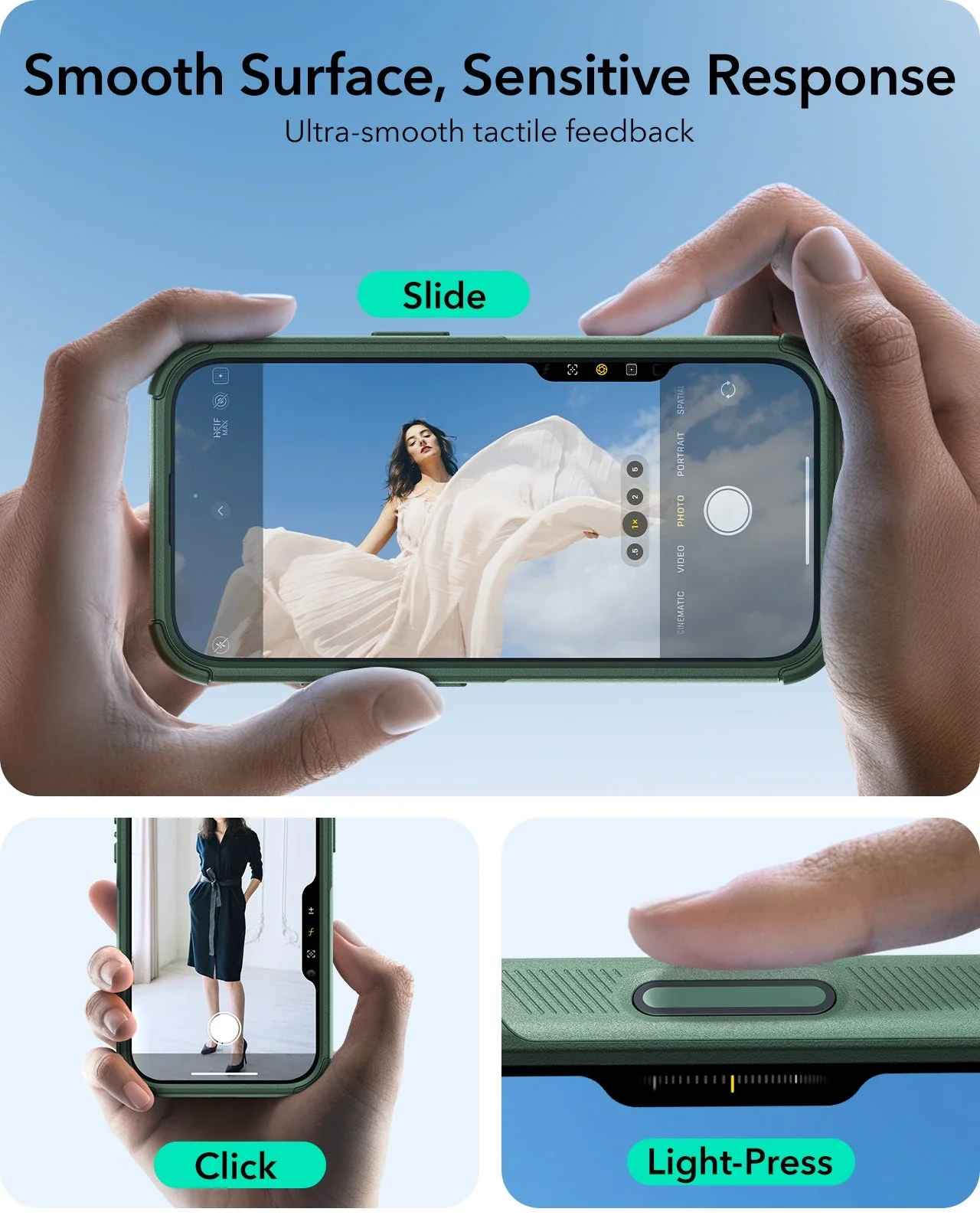 iPhone 16 Cyber Tough Magnetic Case (Camera Control, Stash Stand) - Light Green - Image 4