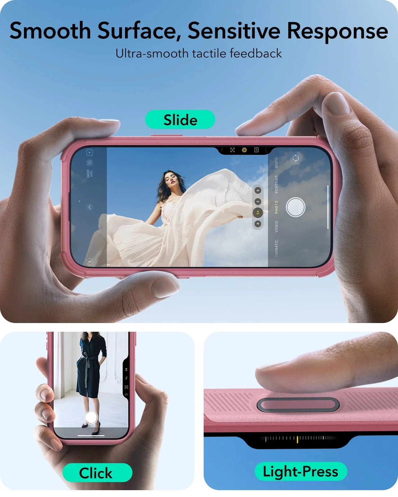 iPhone 16 Cyber Tough Magnetic Case (Camera Control, Stash Stand) - Pink - Image 3