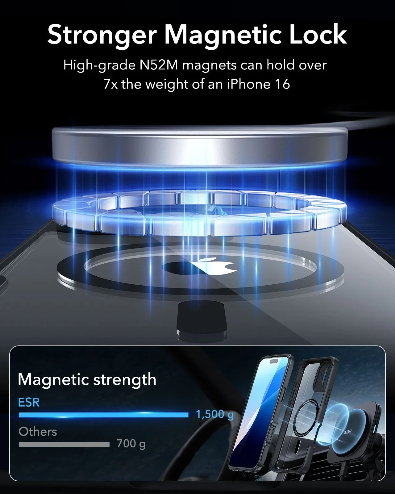 iPhone 16 Plus Armor Tough Case (HaloLock) - Clear - Image 5