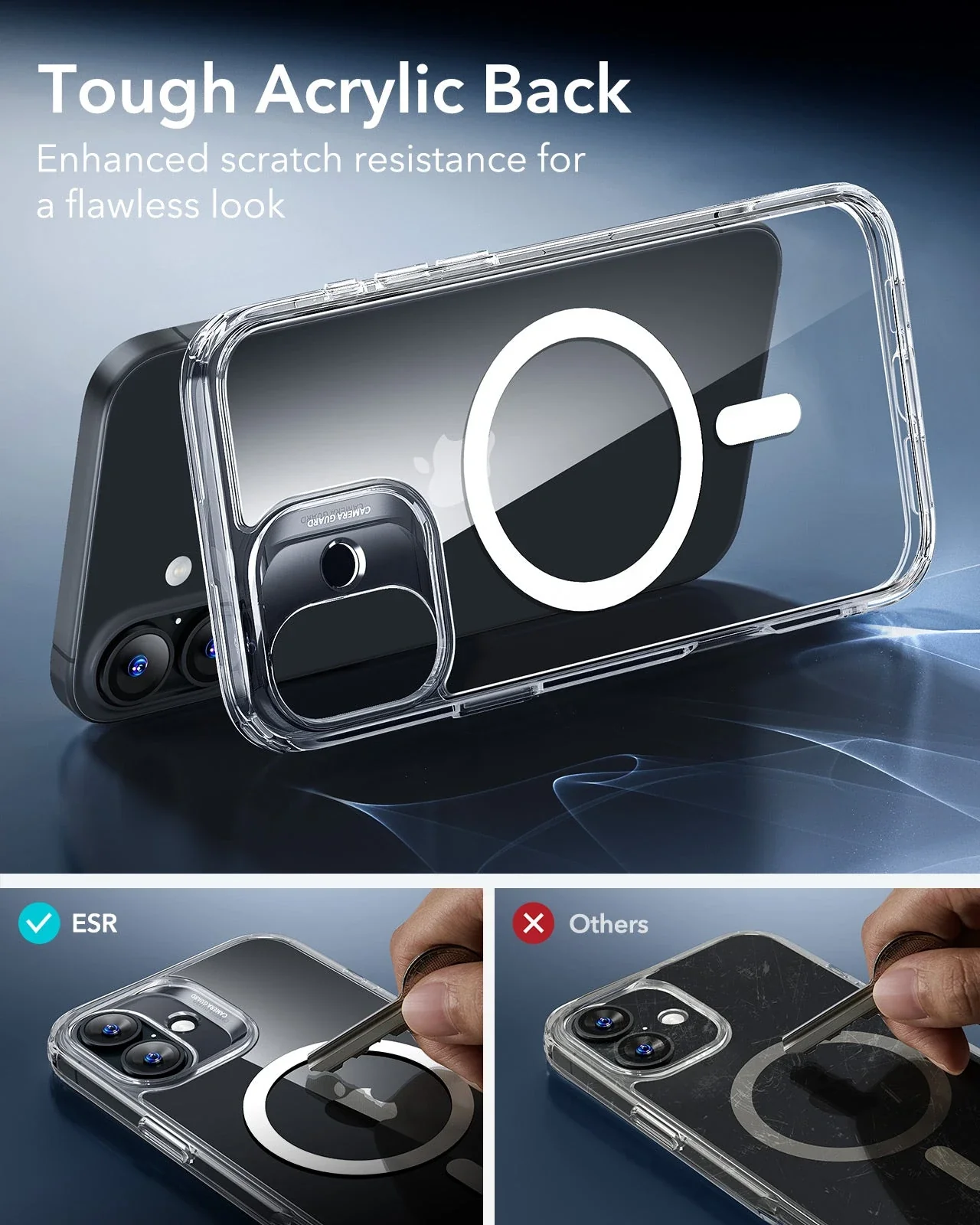 iPhone 16 Plus Classic Hybrid Case (HaloLock) - Clear - Image 7