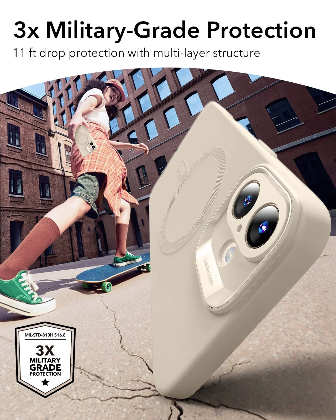 iPhone 16 Plus Cloud Soft Case (HaloLock) - Black - Image 3