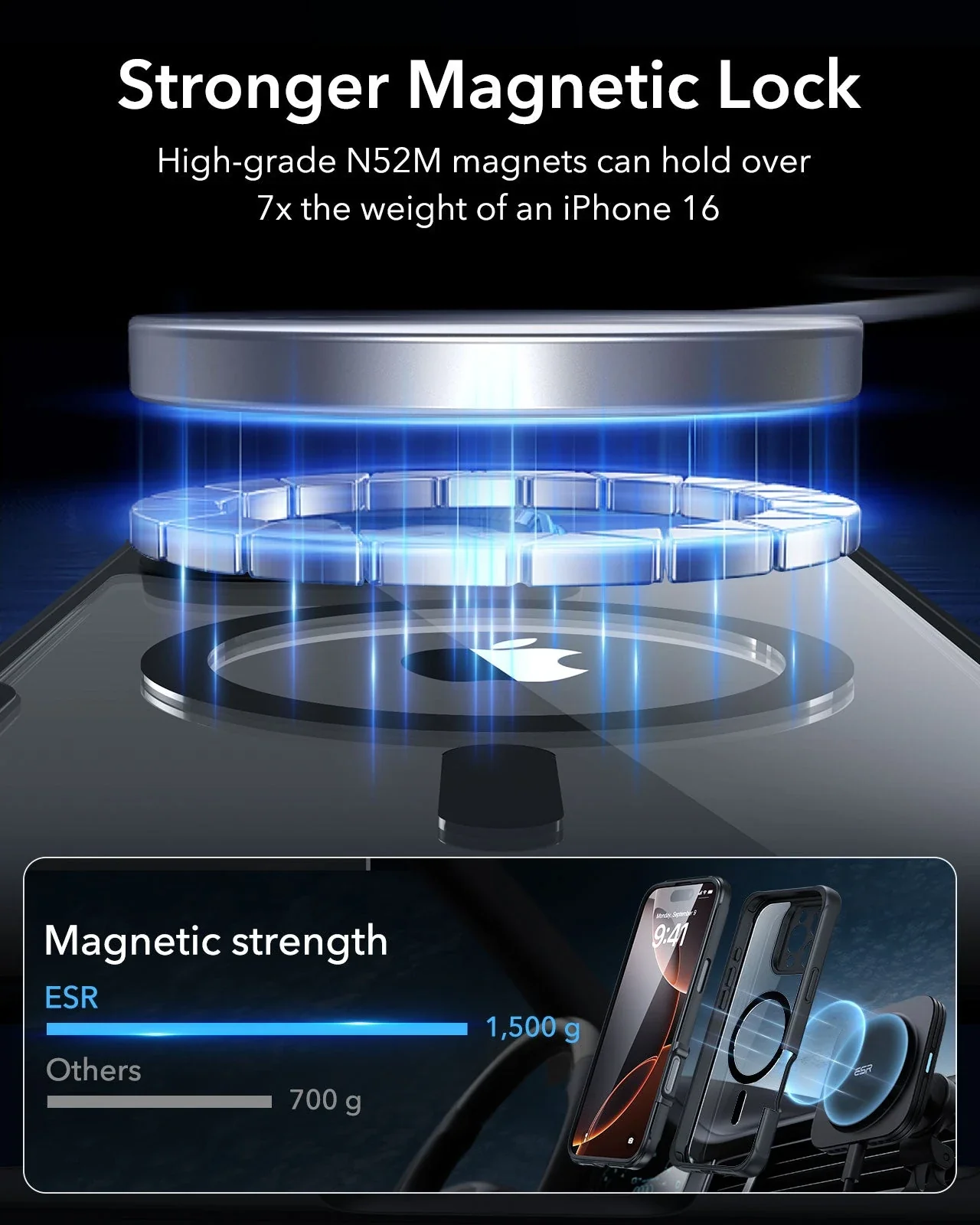 iPhone 16 Pro Armor Tough Case (HaloLock) - Clear - Image 5