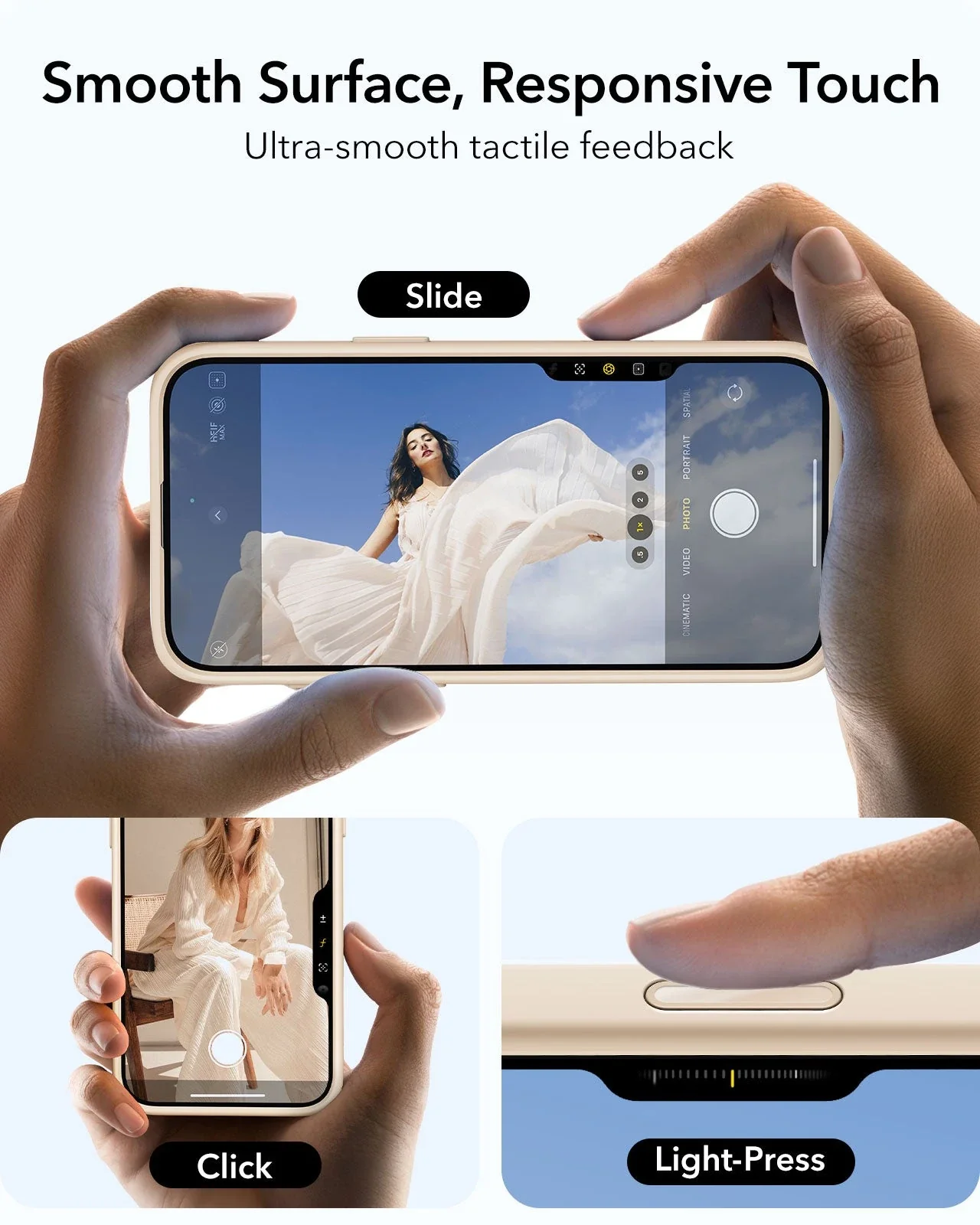 iPhone 16 Pro Cloud Soft Magnetic Case (Camera Control) - Light Tan - Image 3