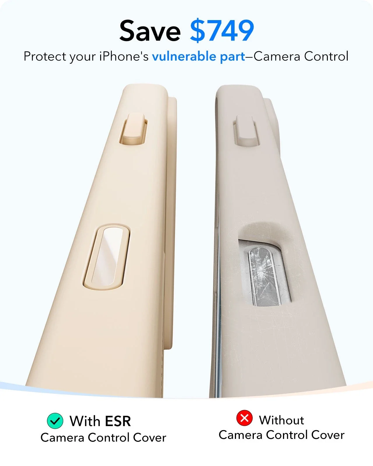 iPhone 16 Pro Cloud Soft Magnetic Case (Camera Control) - Light Tan - Image 4