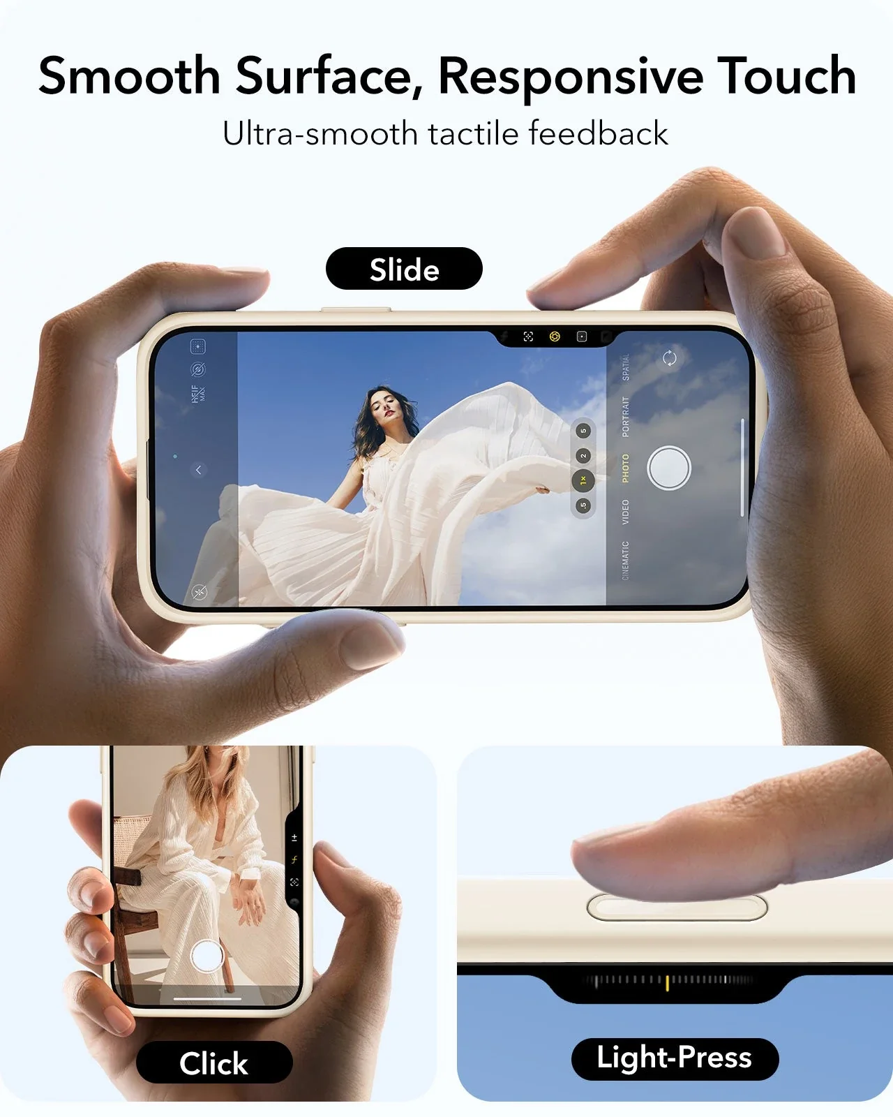 iPhone 16 Pro Cloud Soft Magnetic Case (Camera Control, Stash Stand) - Light Tan - Image 7