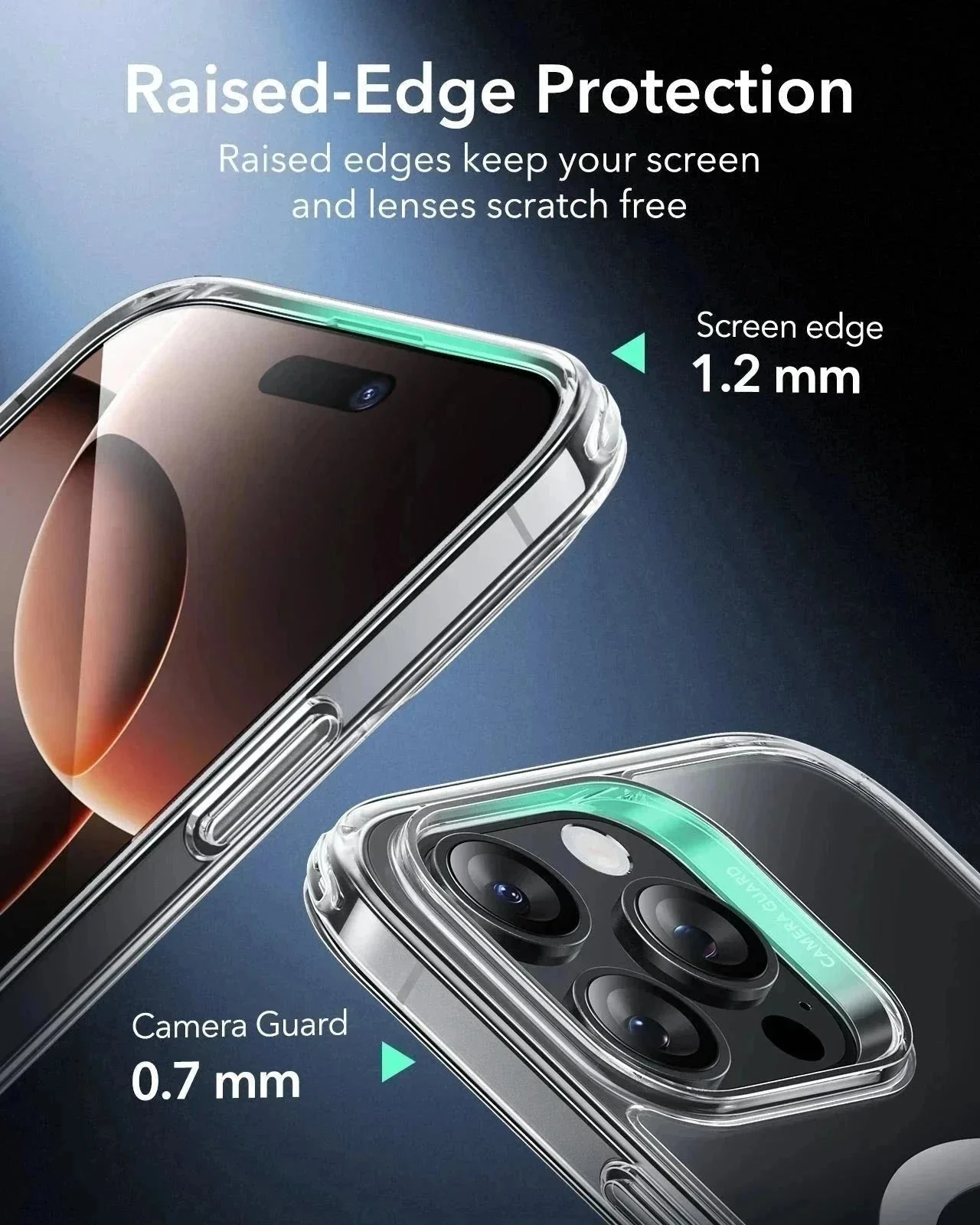 iPhone 16 Pro HaloLock Classic Hybrid Case (Camera Control) - Clear - Image 8