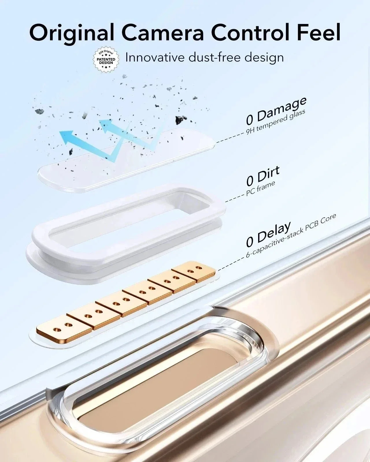 iPhone 16 Pro Classic Hybrid Magnetic Case Protection Bundle (Camera Control, Stash Stand) - Clear - Image 3