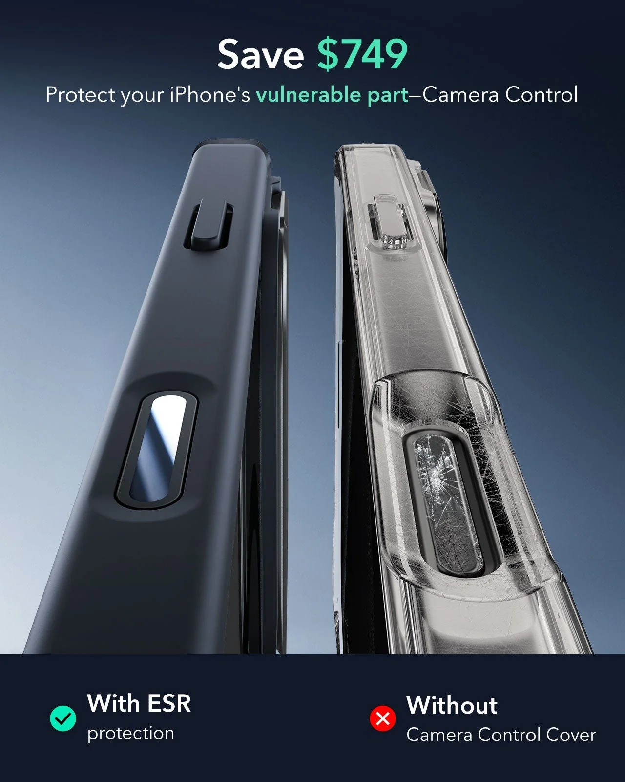 iPhone 16 Pro Max Armor Tough Magnetic Case (Camera Control, Stash Stand) - Frosted Black - Image 3