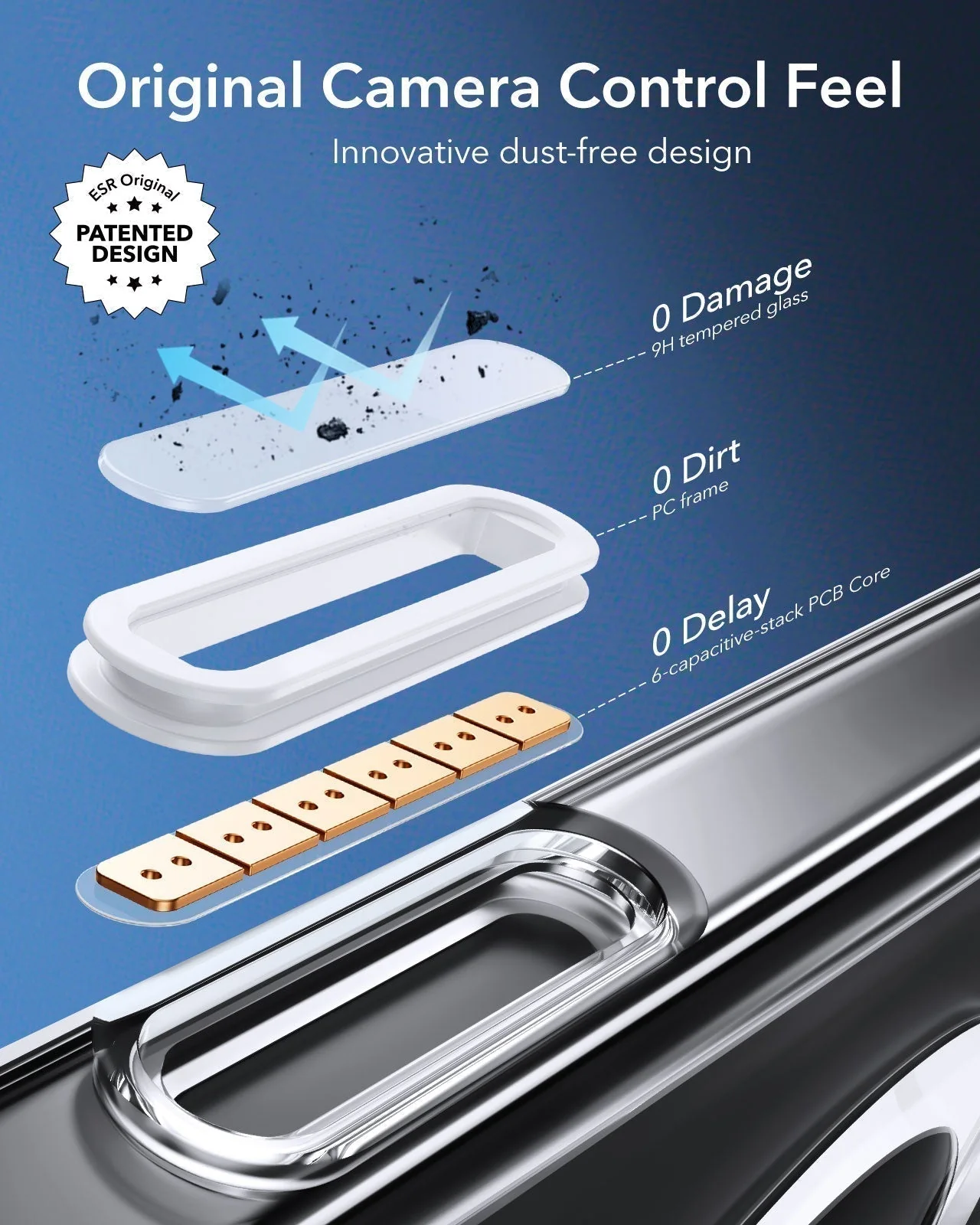 iPhone 16 Pro Max HaloLock Classic Hybrid Case (Camera Control) - Clear - Image 3