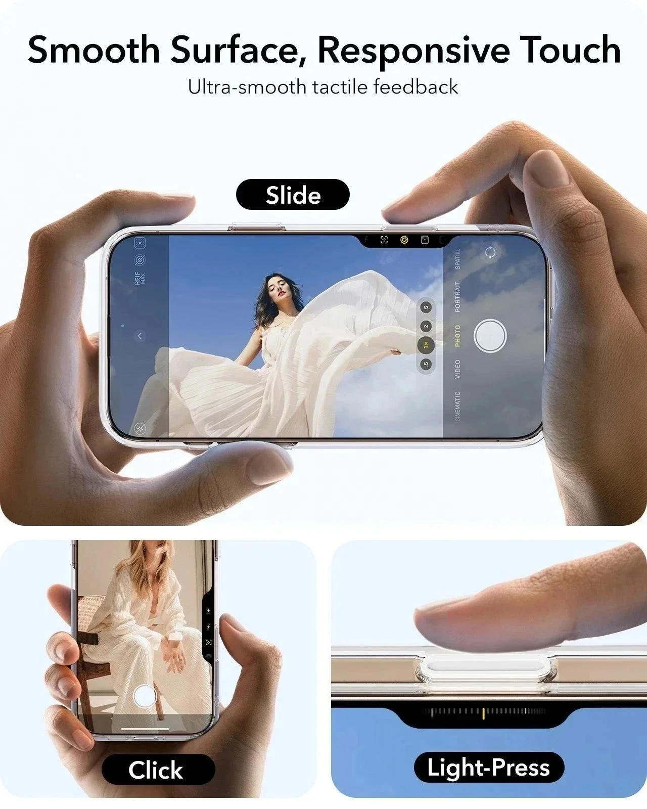 iPhone 16 Pro Max Classic Hybrid Magnetic Case Protection Bundle (Camera Control, Stash Stand) - Clear - Image 4