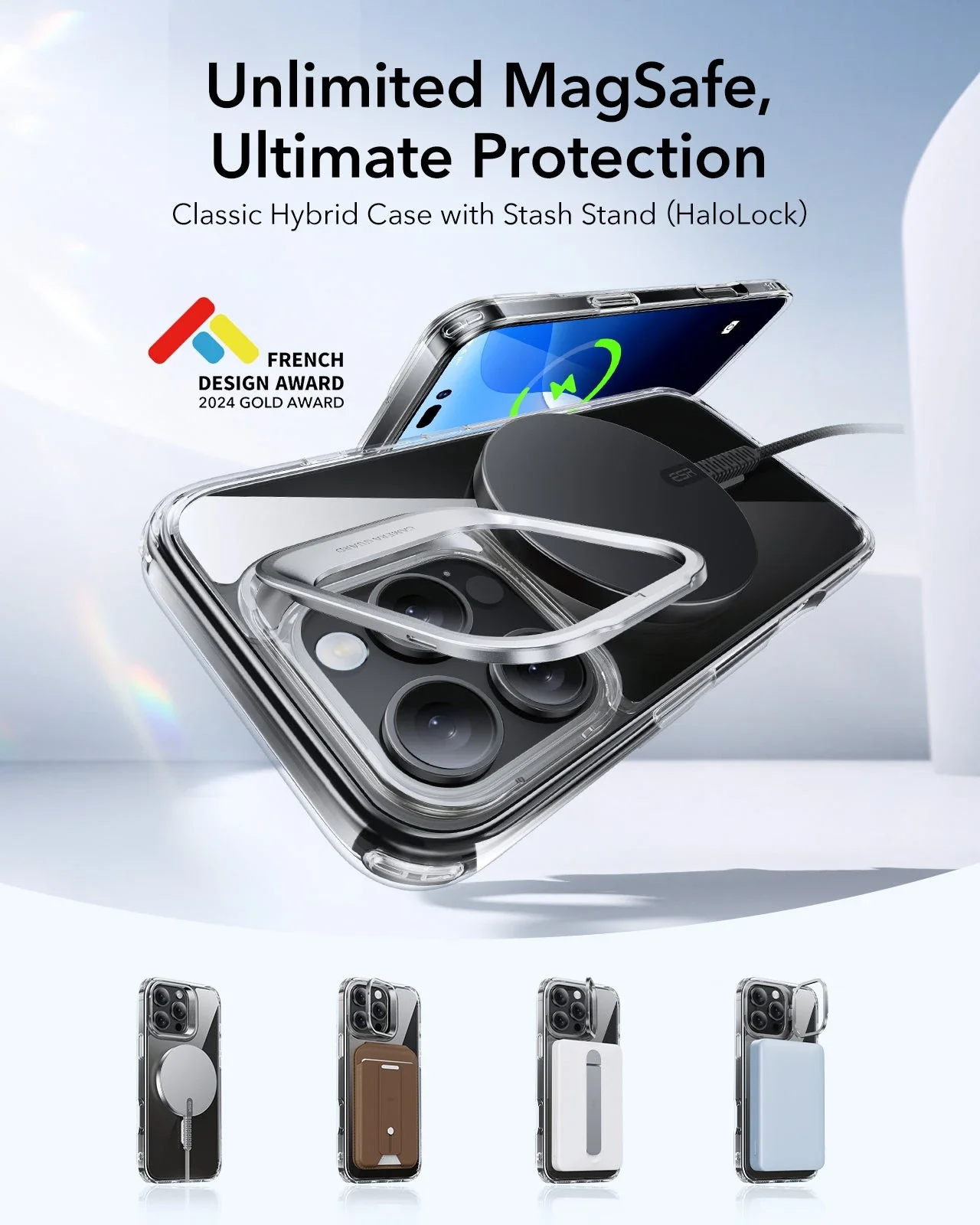 iPhone 16 Pro Max Wireless Charging Bundle - Light Tan - Image 2