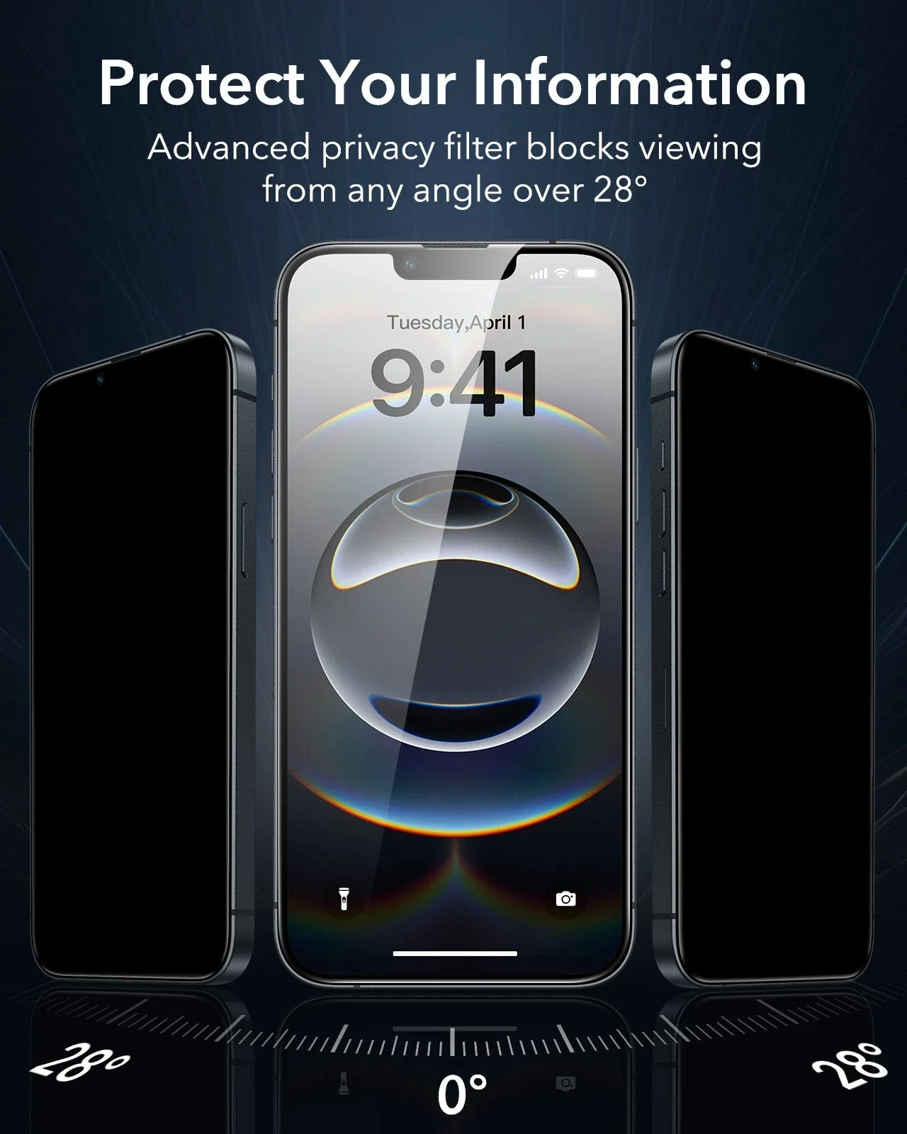 iPhone 16e HaloLock Cyber Tough Case Privacy Protection Bundle - Black - Image 12