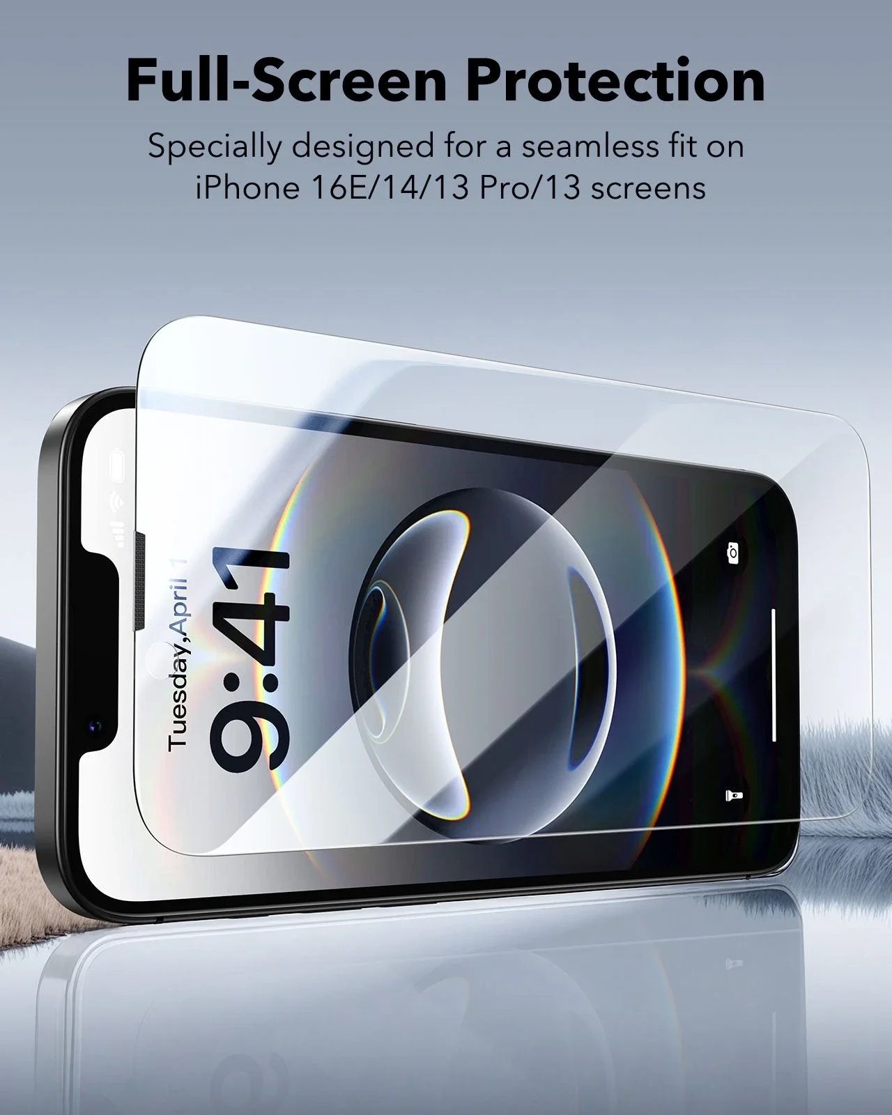 iPhone 16e/14/13 Pro/13 UltraFit Classic Privacy Screen Protector - 3 Pack - Image 7