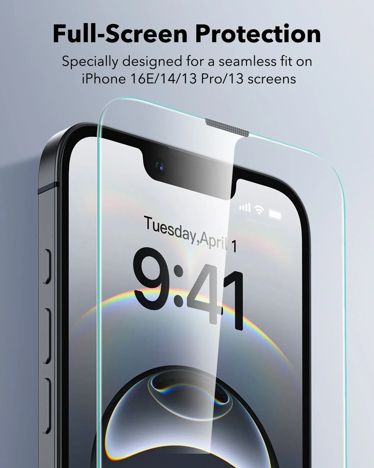 iPhone 16e/14/13 Pro/13 UltraFit Classic Screen Protector - 3 Pack - Image 6