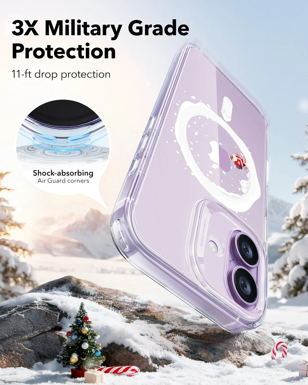 iPhone 17 Classic Hybrid Magnetic Case (Camera Control) - Santa Skater - Image 4