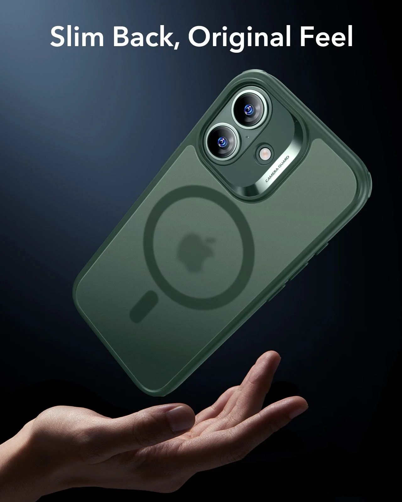 iPhone 17 Classic Hybrid Magnetic Case (Camera Control) - Frosted Green - Image 7