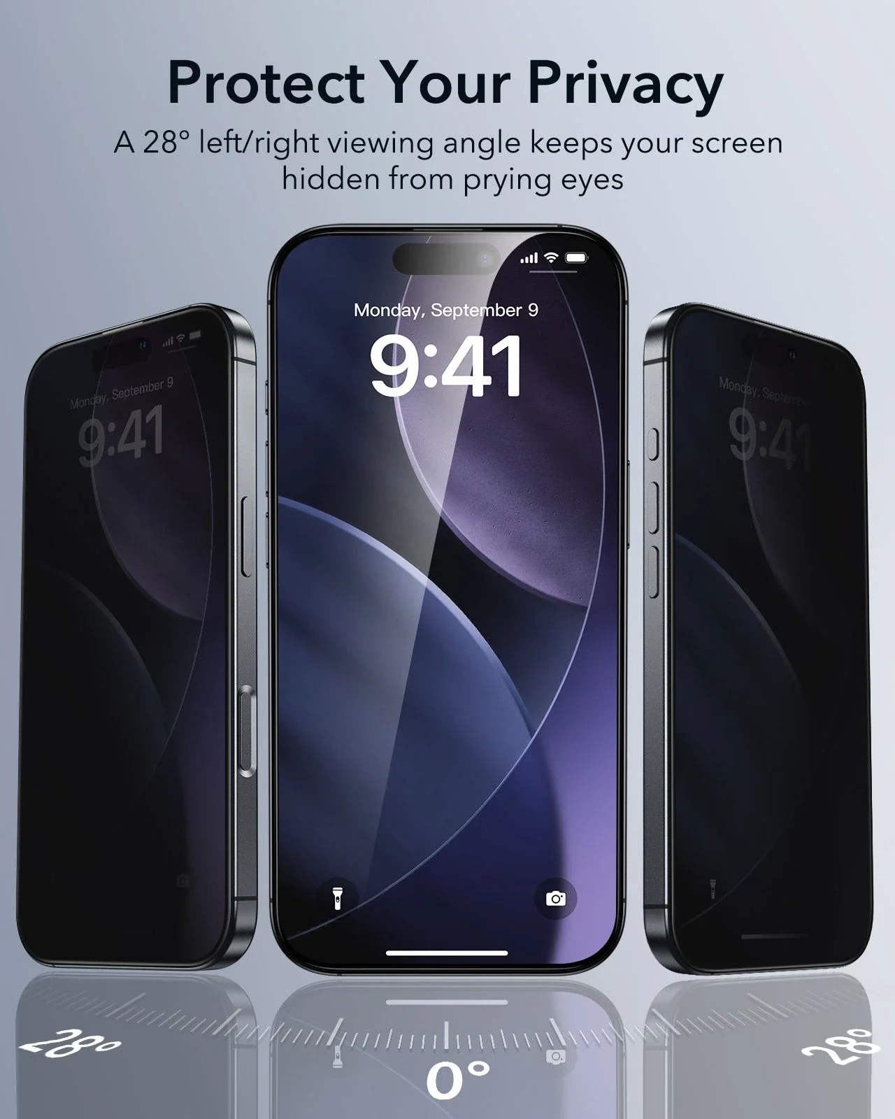 iPhone 17 UltraFit Classic Privacy Screen Protector - 3 Pack - Image 3