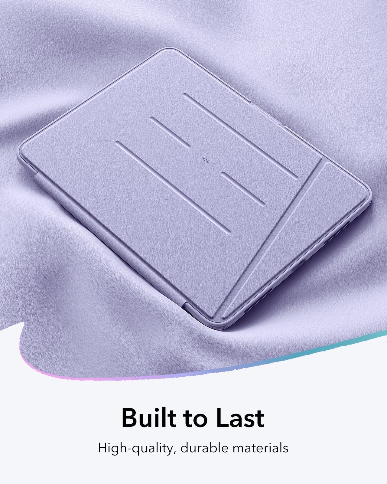iPad Air 11" (M4) 2026 Bundle Flip Magnetic Case with Pencil Holder, Paper-Feel Magnetic & Armorite® Protection - Light Purple - Image 9
