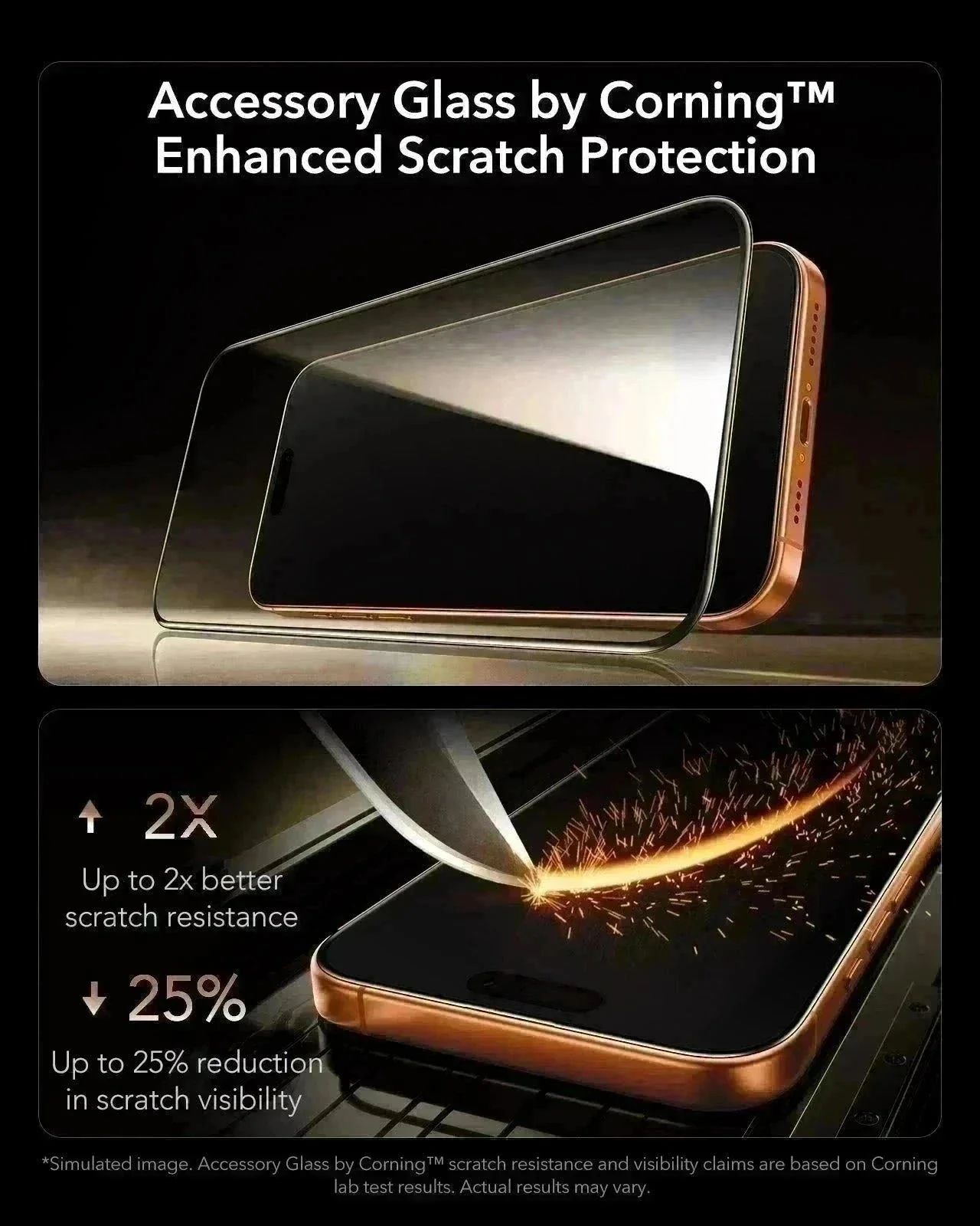 iPhone 17 Pro Bundle Cyber Tough Magnetic Case (Camera Control, Stash Stand) and Armorite Pro Screen Protector - Orange - Image 4