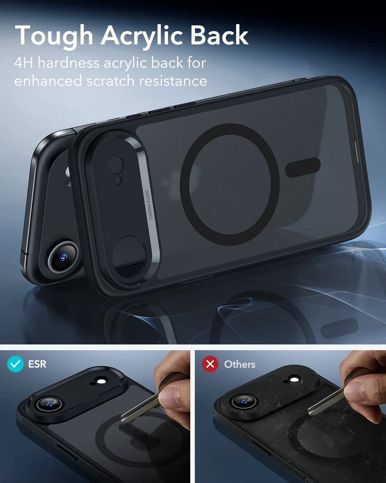 iPhone Air Classic Hybrid Magnetic Case (Camera Control) - Frosted Black - Image 6