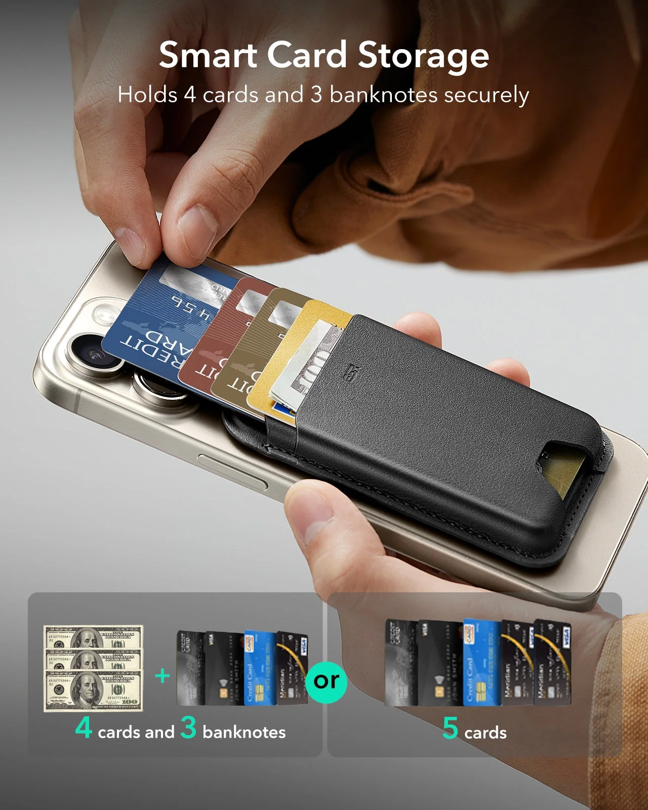 Magnetic Wallet Boost (HaloLock) - Dark Blue - Image 3
