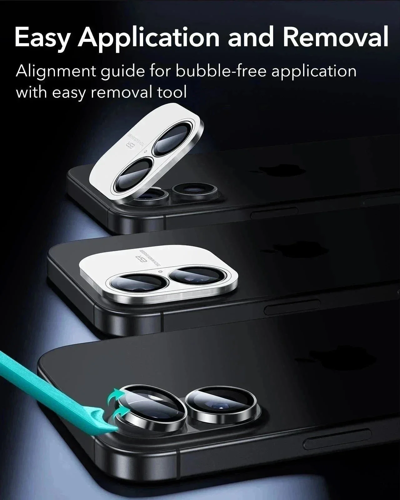 iPhone 17 Armorite®️ Camera Lens Protector - Black - Image 7