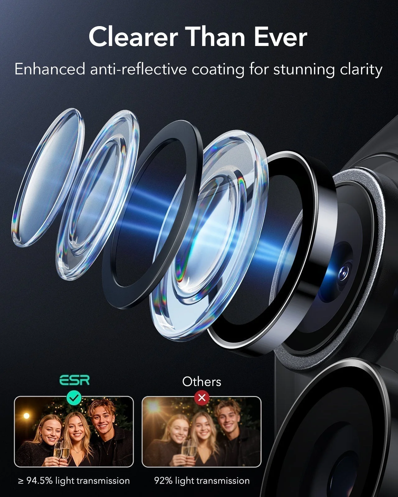iPhone 17 Armorite®️ Camera Lens Protector - Black - Image 5