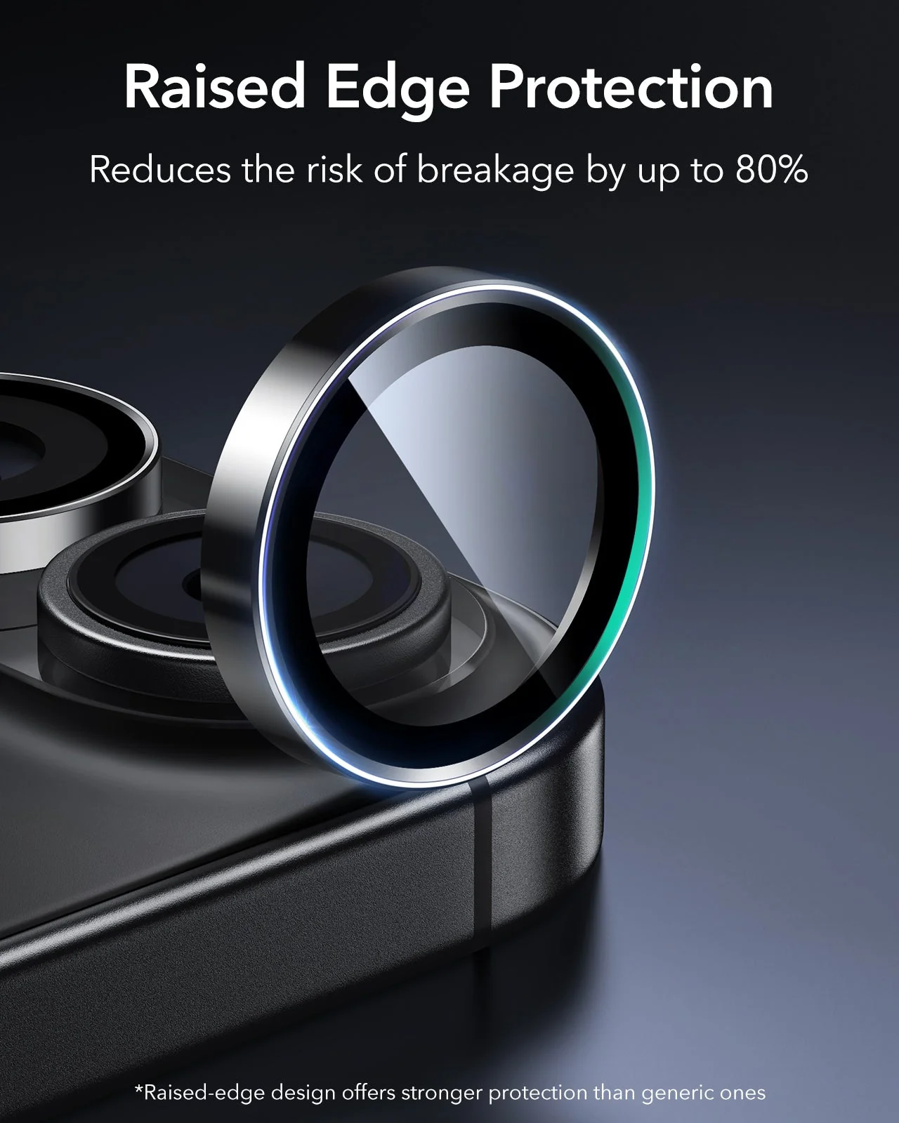 iPhone 17 Armorite®️ Camera Lens Protector - Black - Image 3