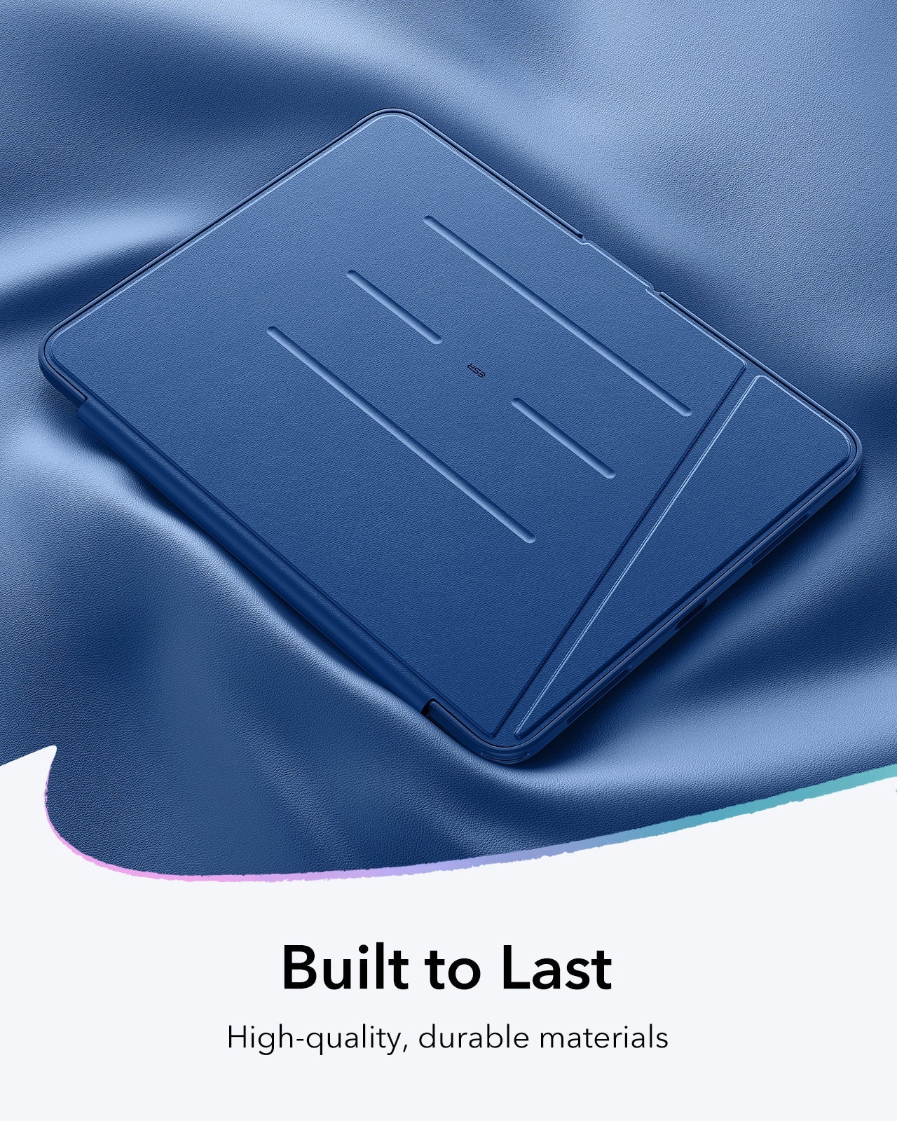 iPad 11" (A18) 2026 Flip Magnetic Case with Pencil Holder - Navy Blue - Image 9