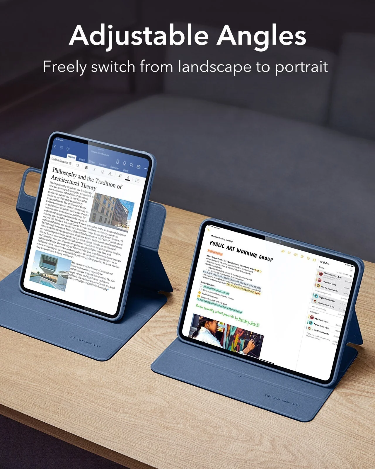 iPad Pro 11ʺ (2025) Rebound Transformation Bundle - Navy Blue - Image 5