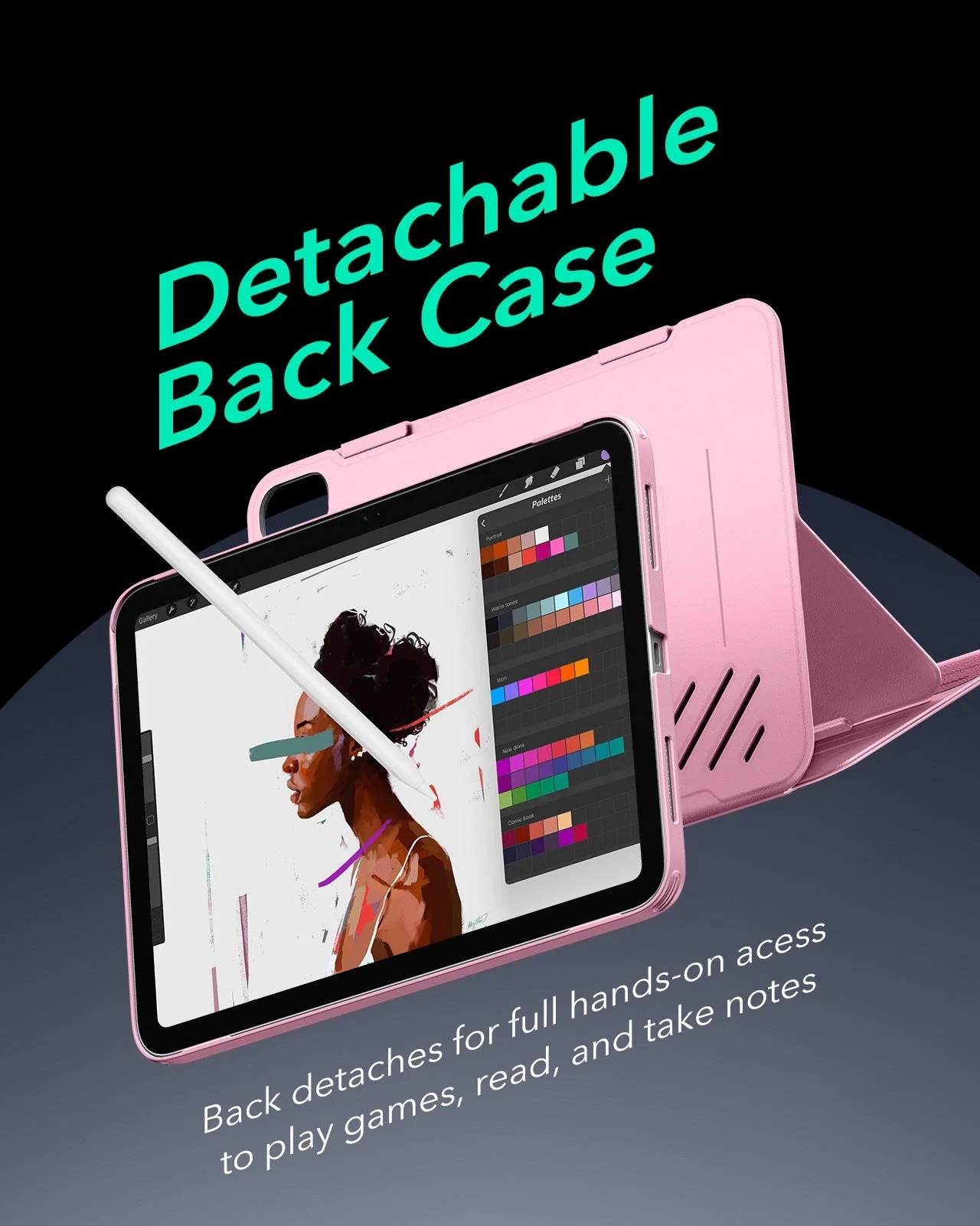 iPad 11" (A18) 2026 Shift Magnetic Case - Pink - Image 6