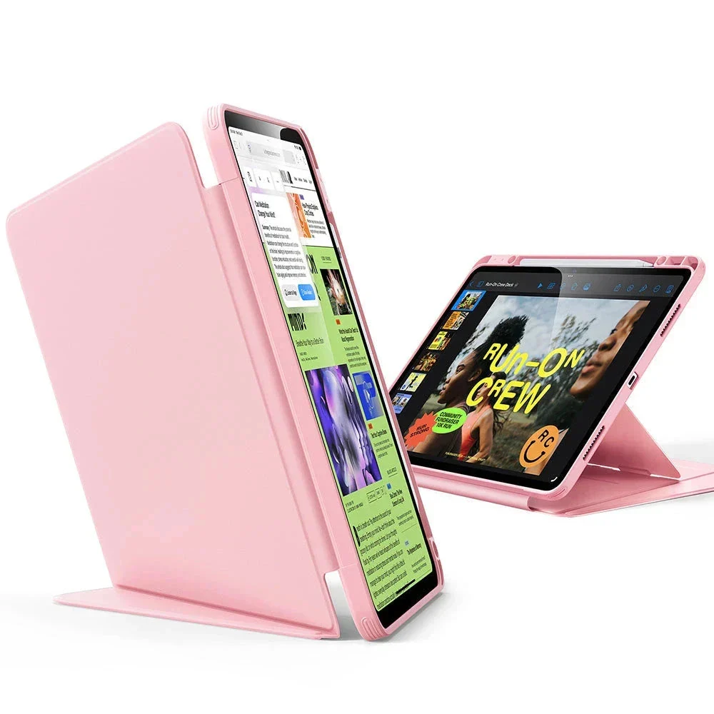 iPad Air 13" (M3) 2025 Bundle Flip Magnetic Case with Geo Digital Pencil - Pink - Image 3