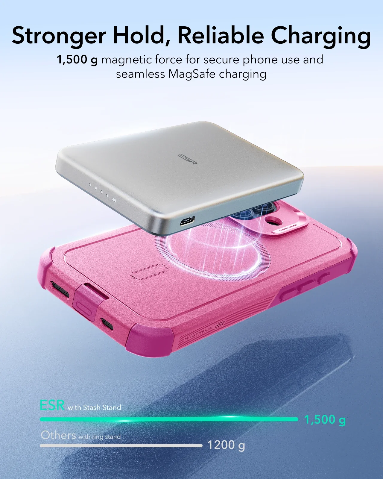 iPhone 17 Cyber Tough Magnetic Case (Camera Control) - Rosy Pink - Image 5