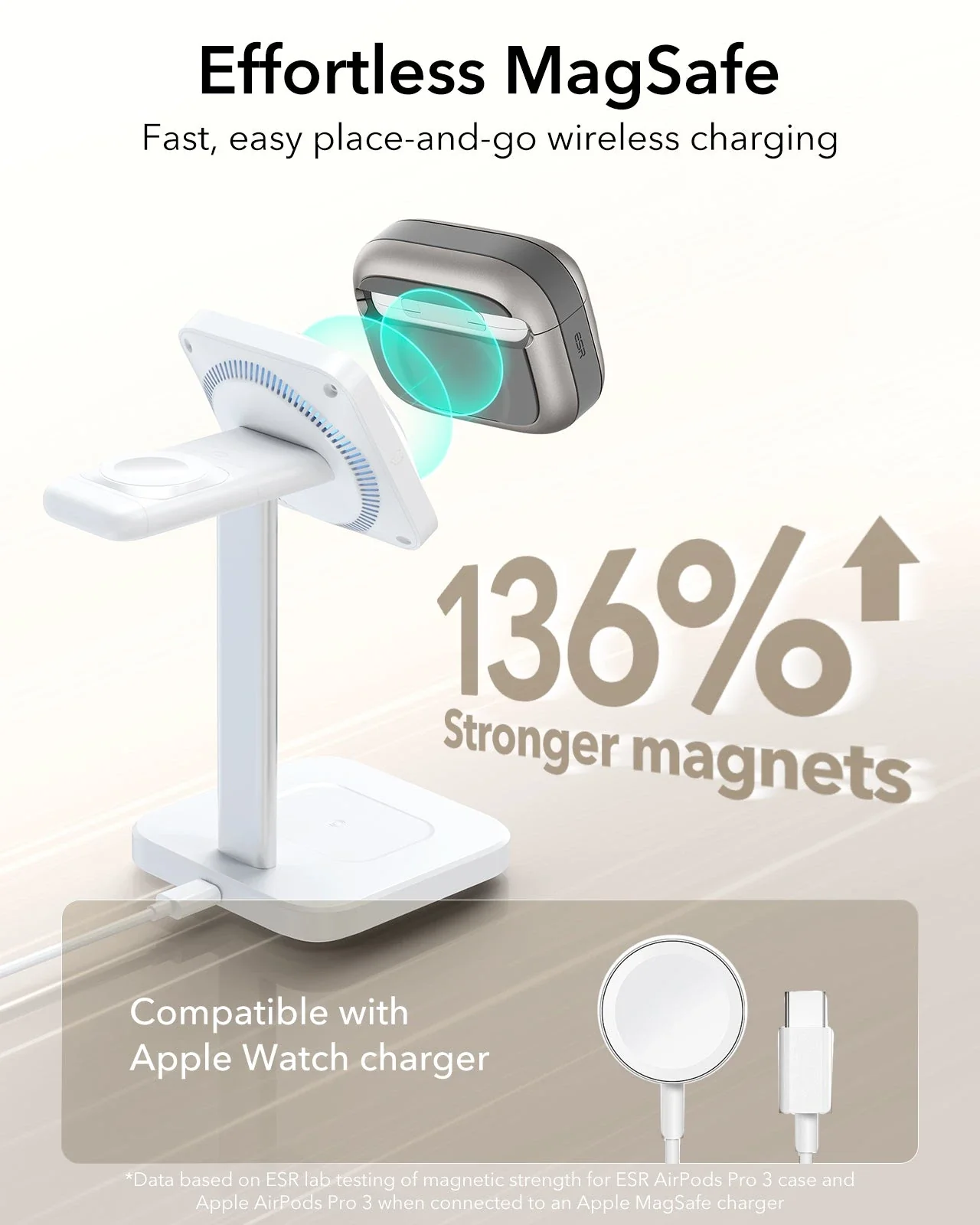 AirPods Pro 3 Pulse FlickLock Magnetic Case - Titanium - Image 6