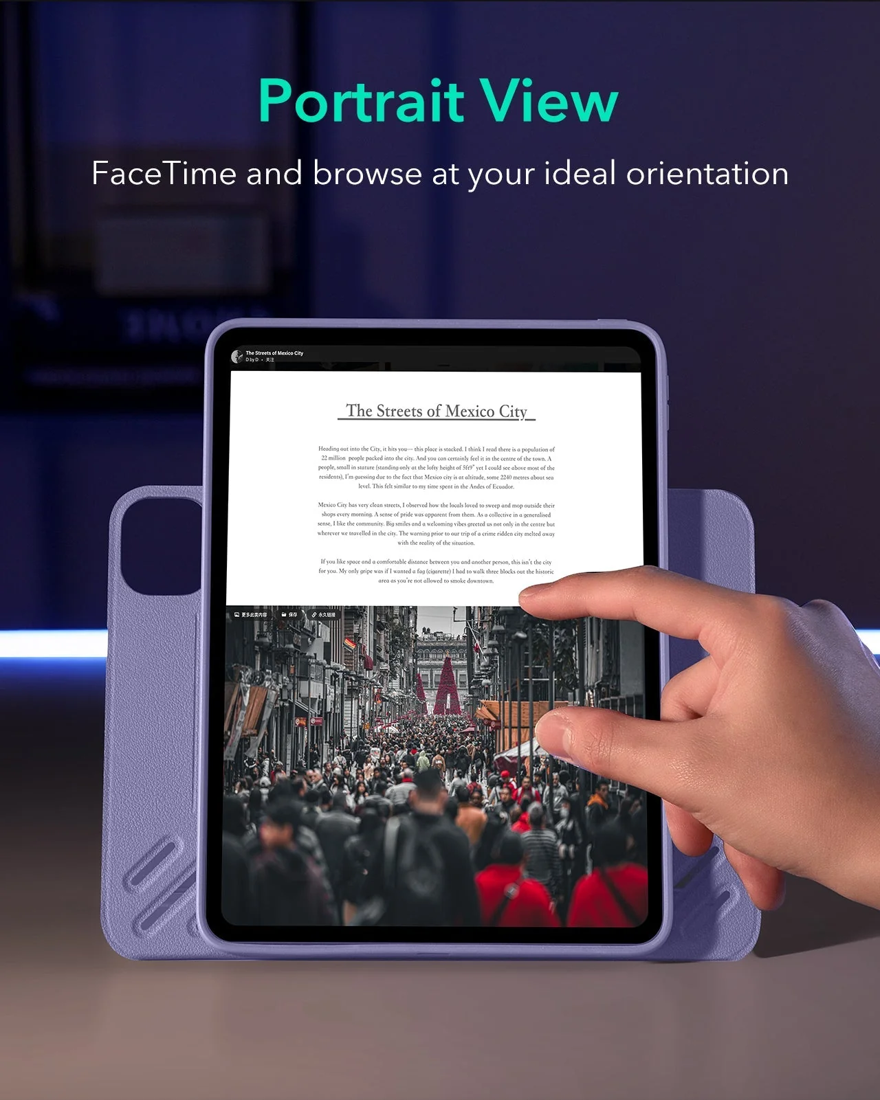 iPad Pro 11ʺ (2025) Shift Magnetic Case - Purple - Image 5