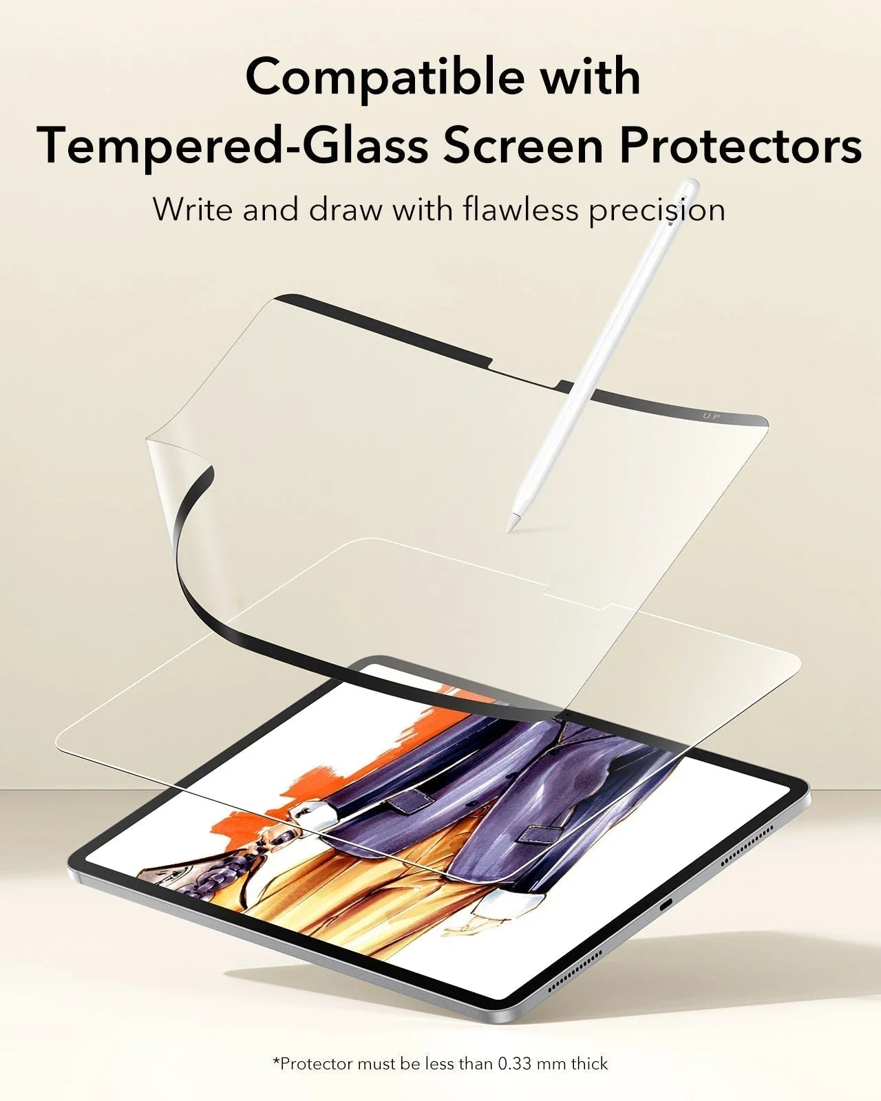 iPad Air 13" (M4) 2026 Paper-Feel Magnetic Screen Protector - 1 Pack - Image 8