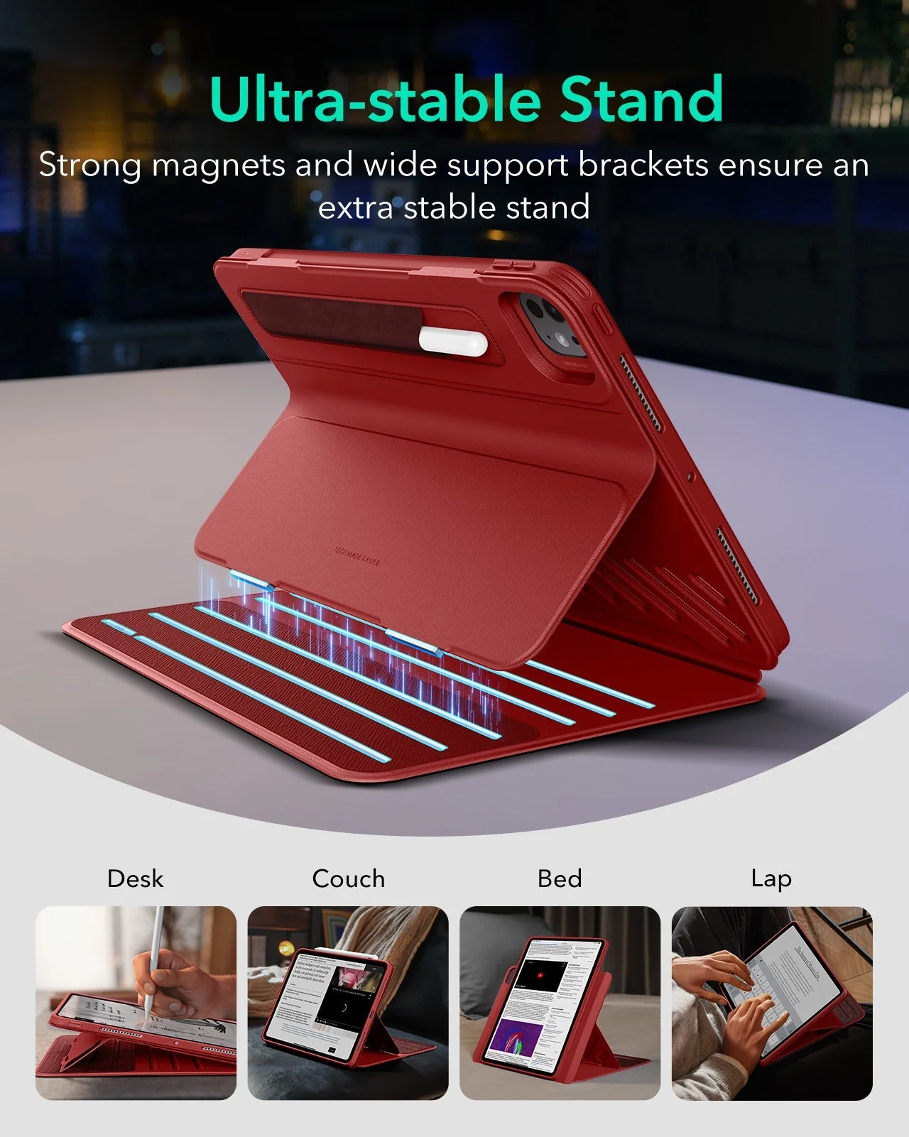iPad Pro 13ʺ (2025) Shift Magnetic Case - Red - Image 4