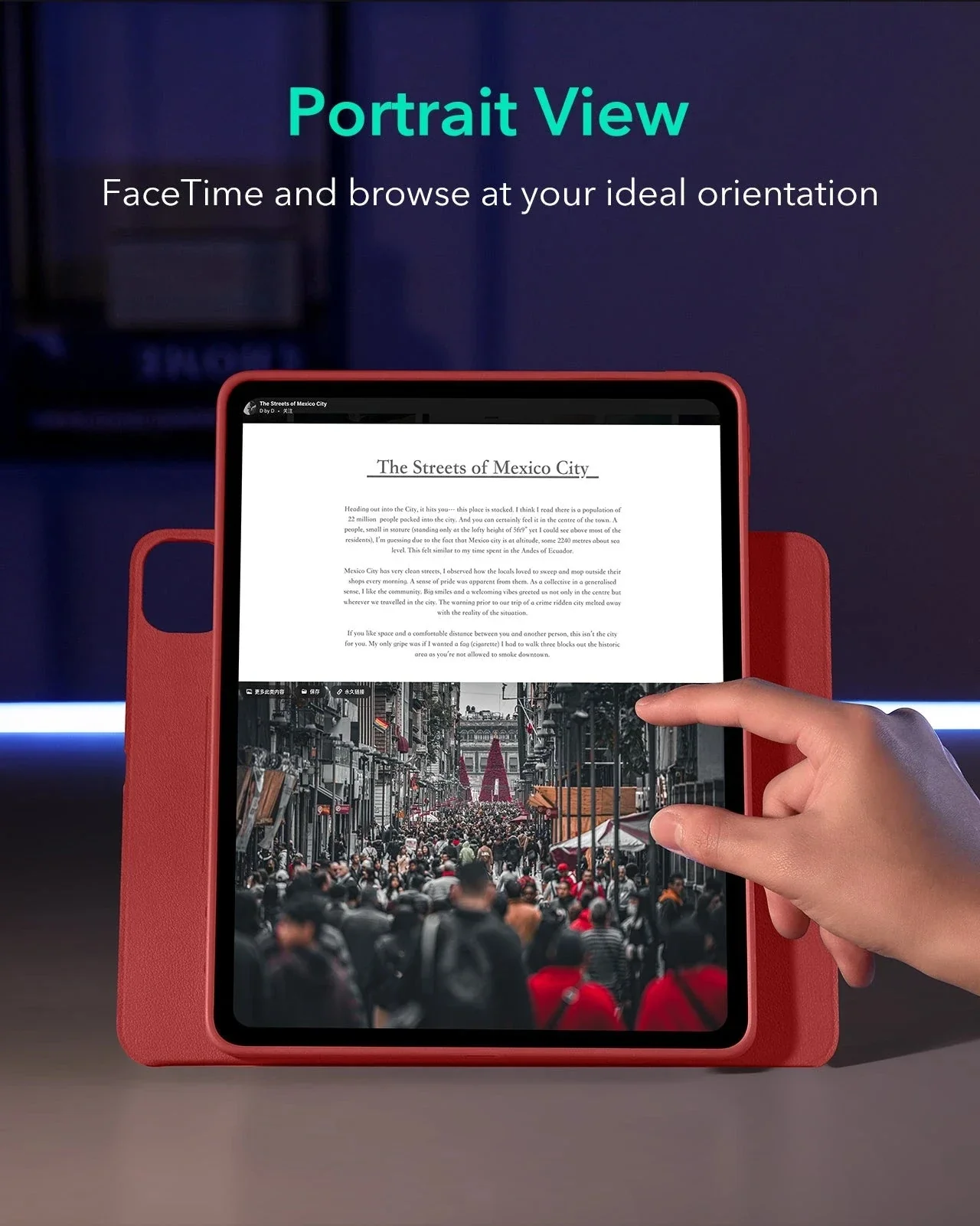 iPad Pro 13ʺ (2025) Shift Magnetic Case - Red - Image 5