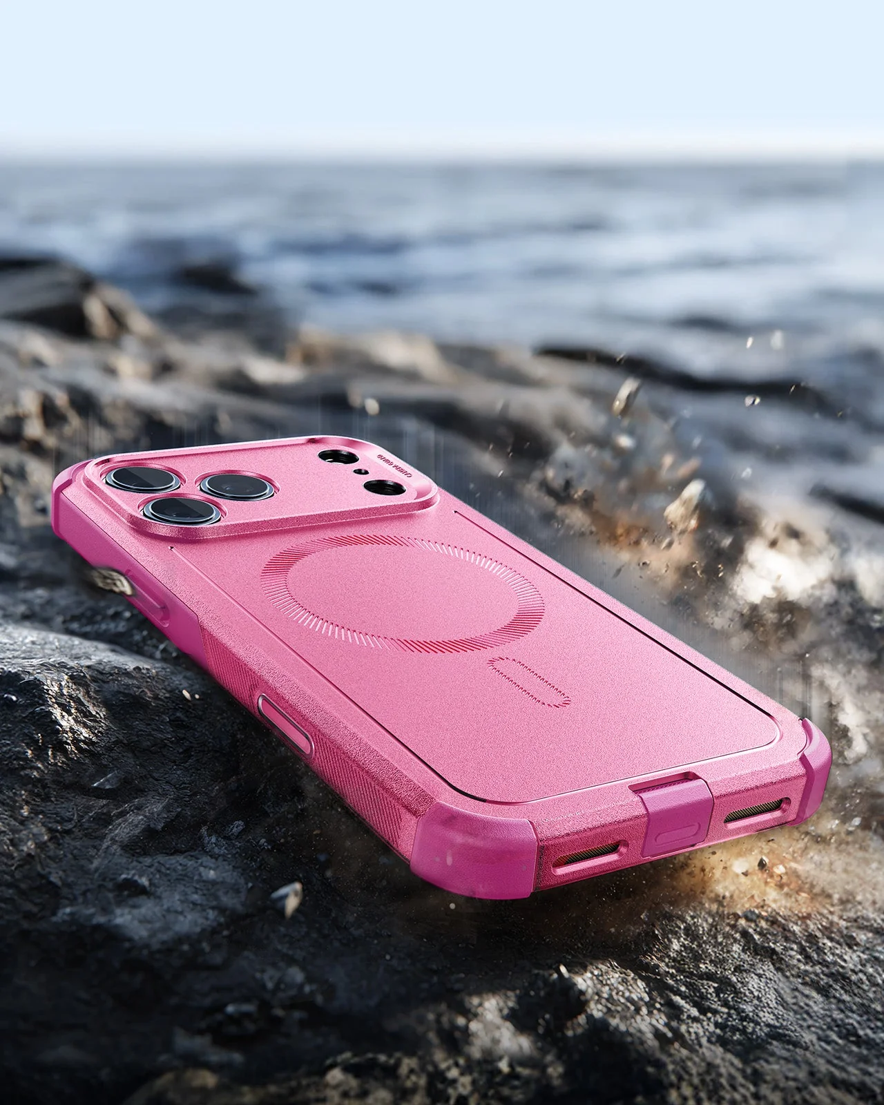 iPhone 17 Pro Cyber Tough Magnetic Case (Camera Control) - Rosy Pink - Image 6