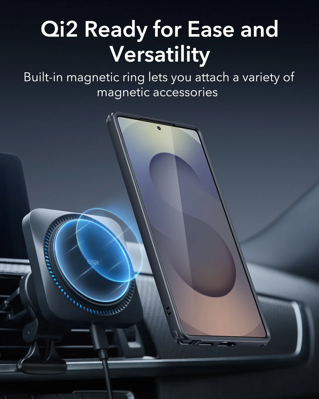 Galaxy S25 Ultra HaloLock Classic Hybrid Case - Frosted Blue - Image 2