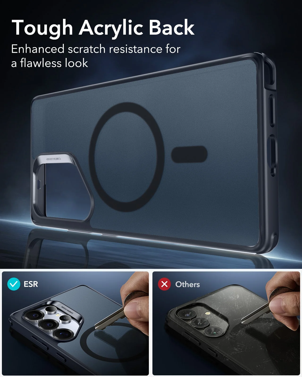 Galaxy S25 Ultra HaloLock Classic Hybrid Case - Frosted Blue - Image 8