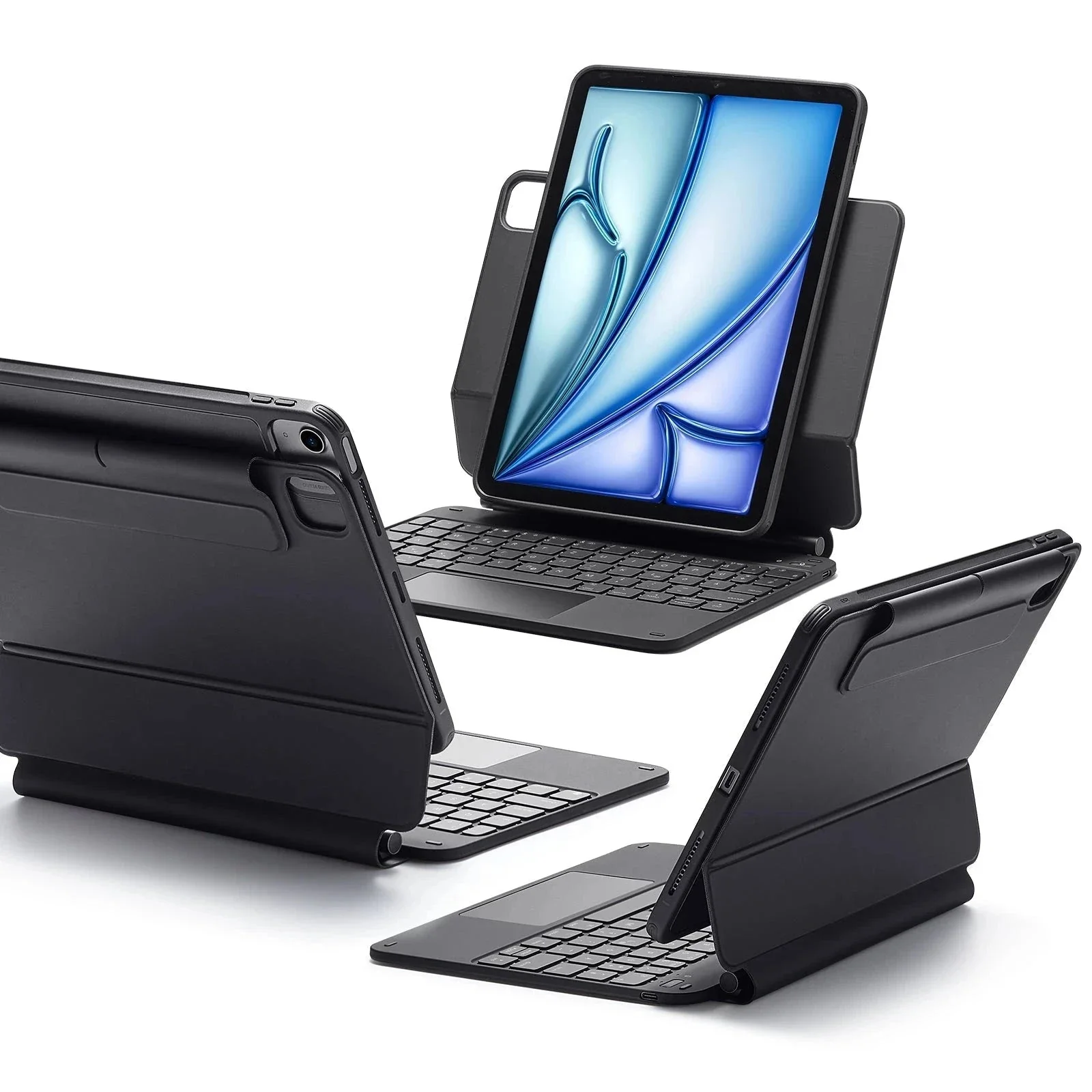 iPad Air 11" (M4, 2026) Rebound Magnet-Tastaturhülle 360 - DE Layout-Black - Image 2