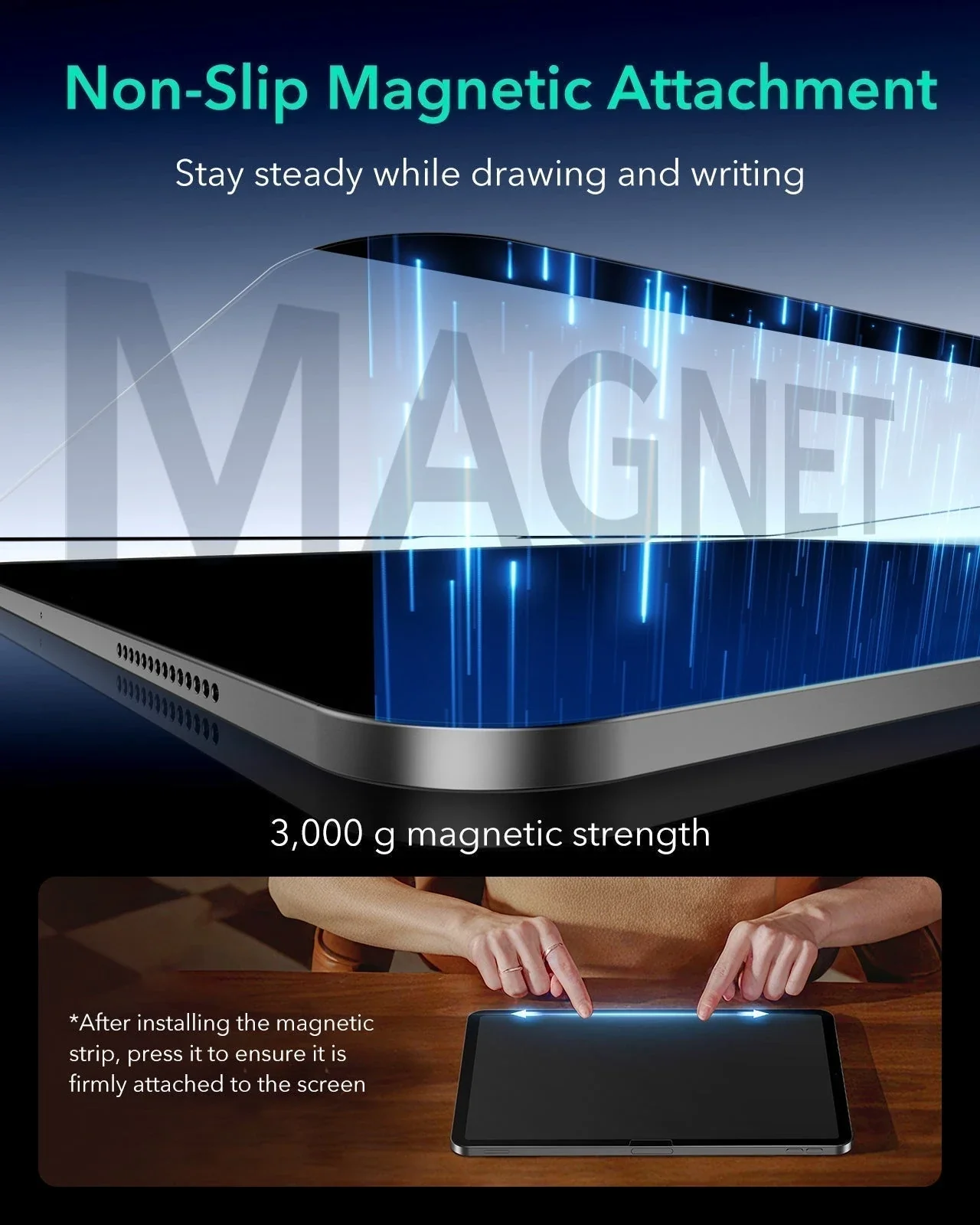 iPad Air 13" (M4) 2026 Bundle Rebound Magnetic Keyboard Case 360, Armorite & Paper-Feel Screen Protectors - US Layout-Black - Image 20