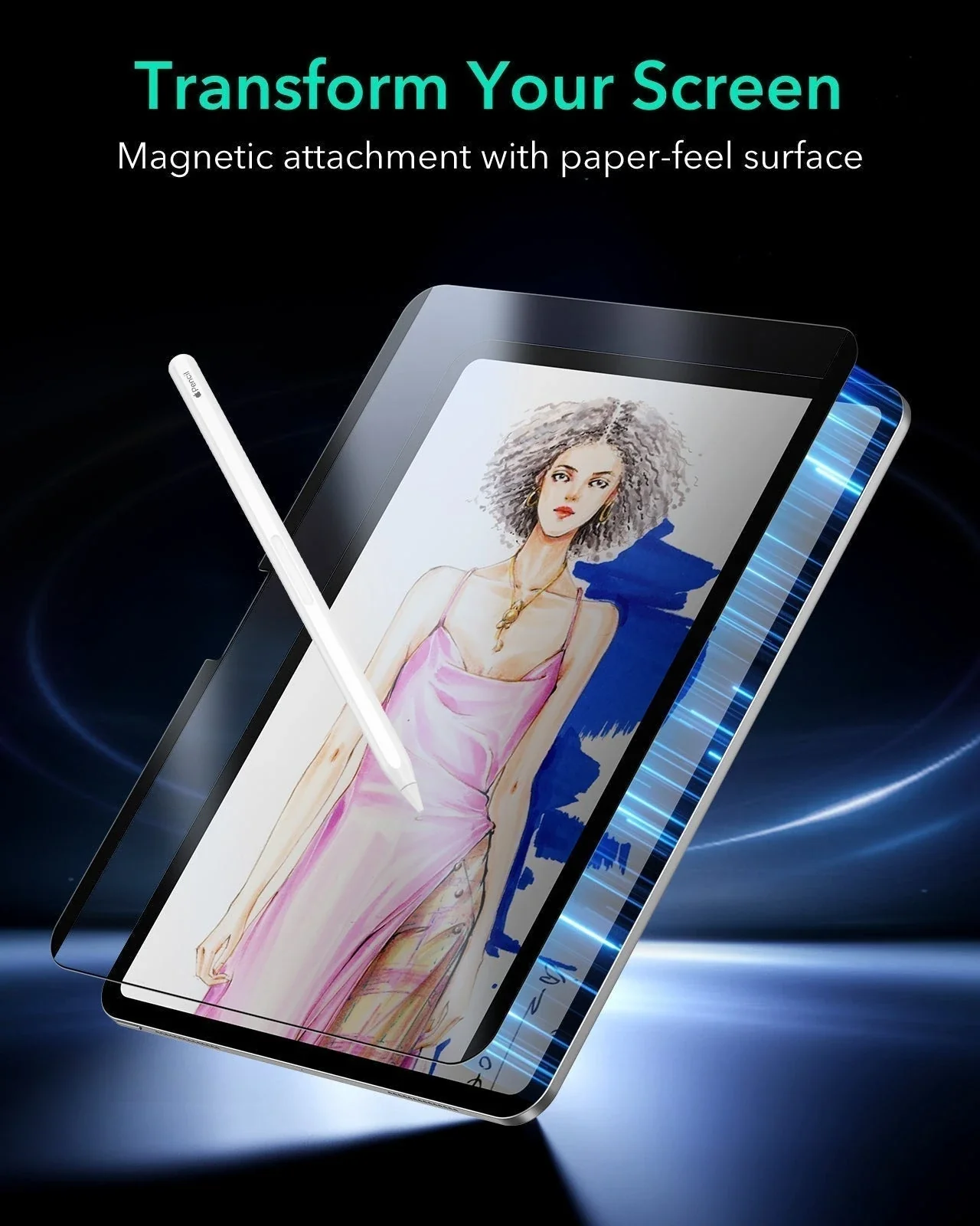 iPad Air 13" (M4) 2026 Bundle Rebound Magnetic Keyboard Case 360, Armorite & Paper-Feel Screen Protectors - US Layout-Black - Image 17