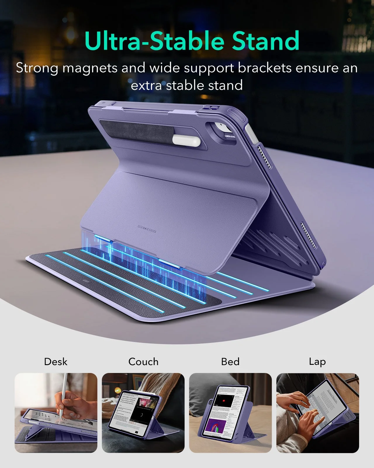 iPad 11" (A18) 2026 Shift Magnetic Case - Purple - Image 4