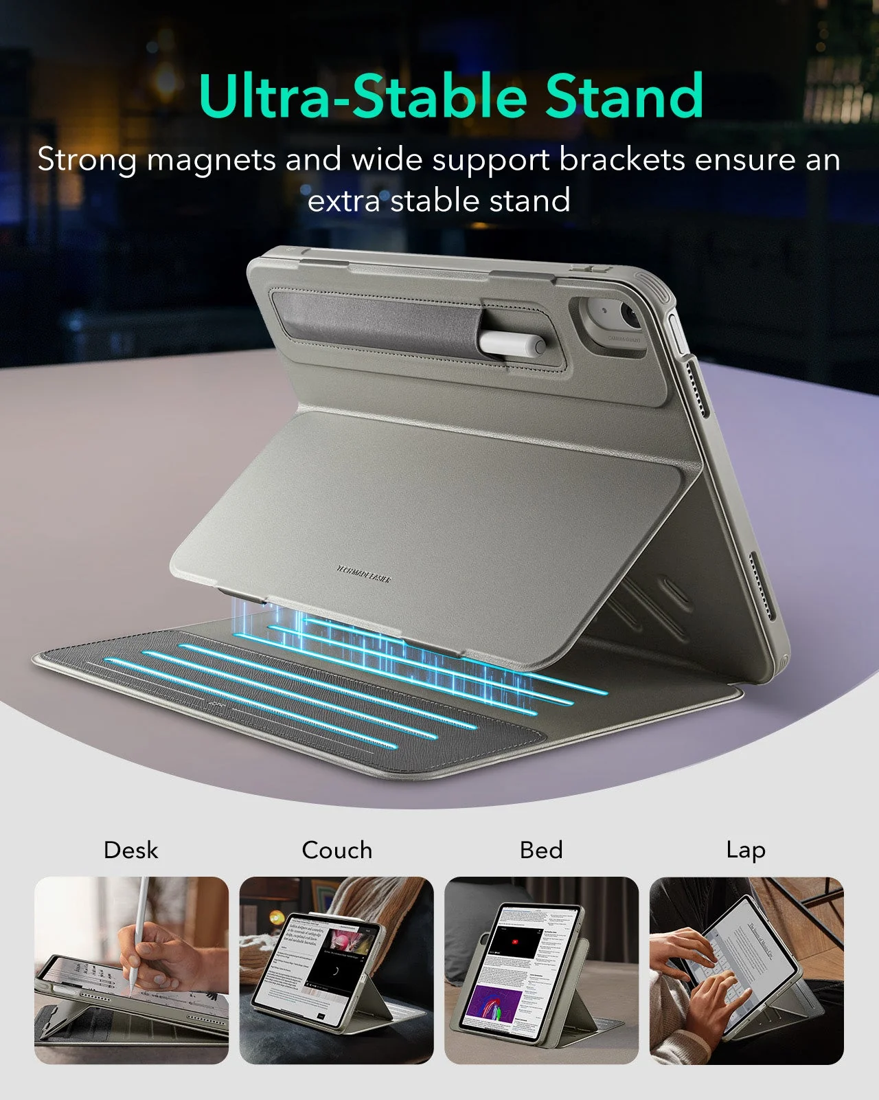 iPad 11" (A18) 2026 Shift Magnetic Case - Titanium - Image 4