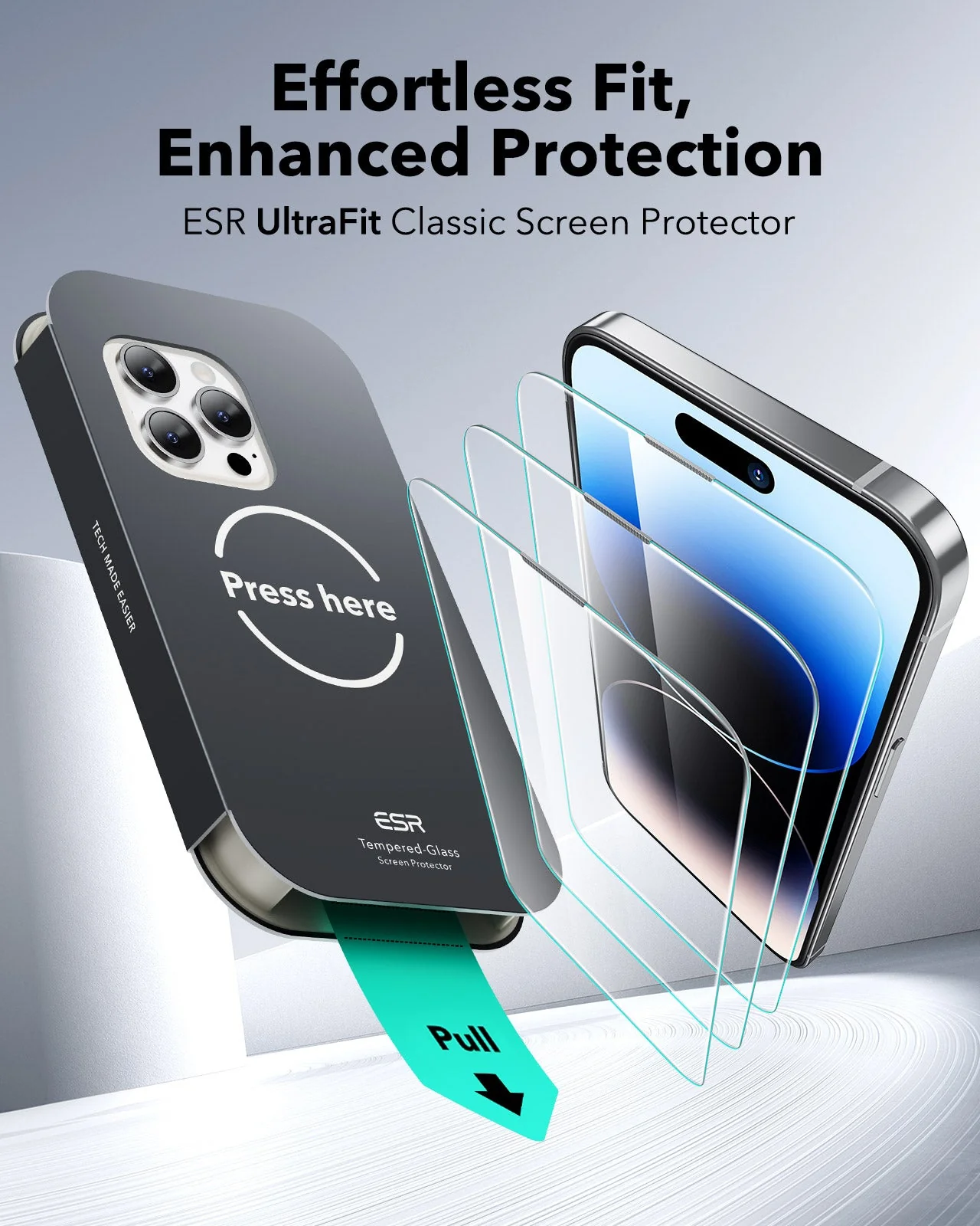 iPhone 14 Pro Max UltraFit Classic Screen Protector -3 Pack - Image 2